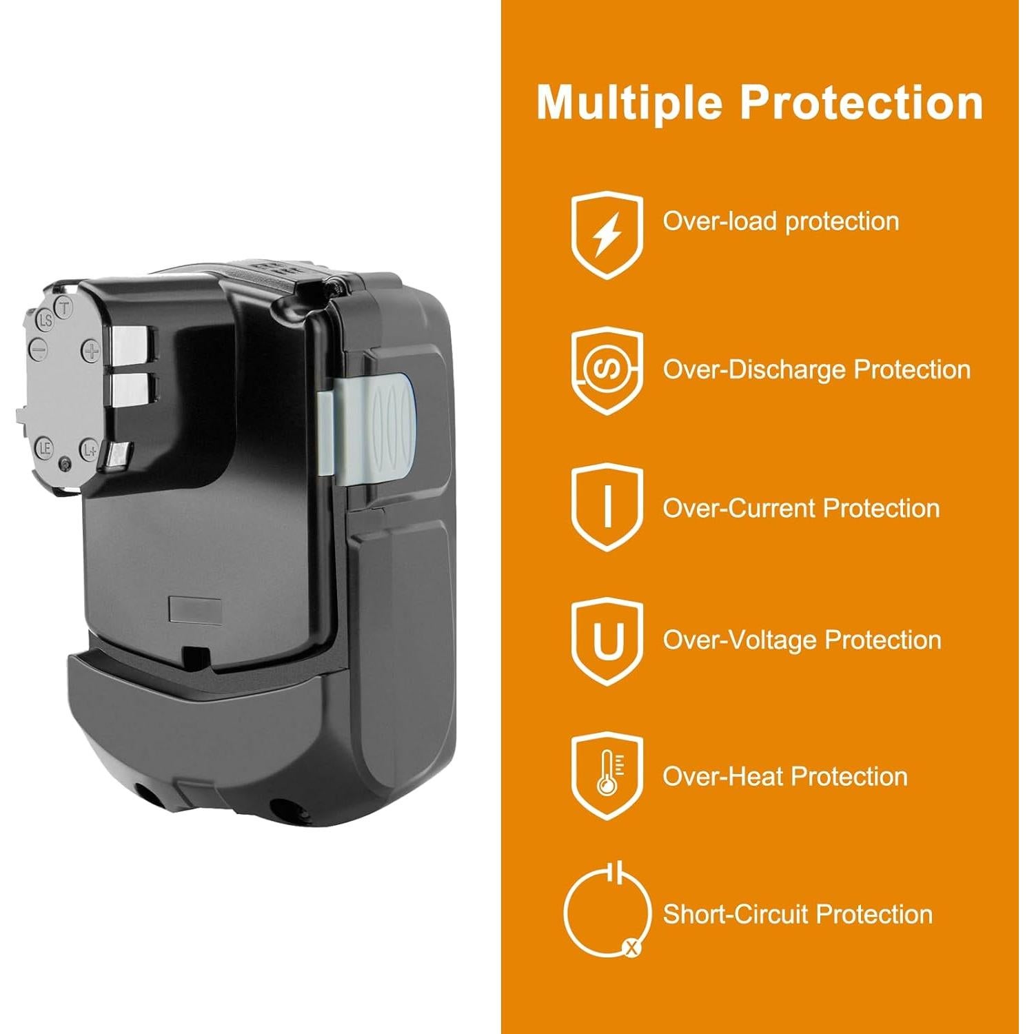 Batería Ni-MH Shentec 3.0Ah 18V Compatible con Hitachi