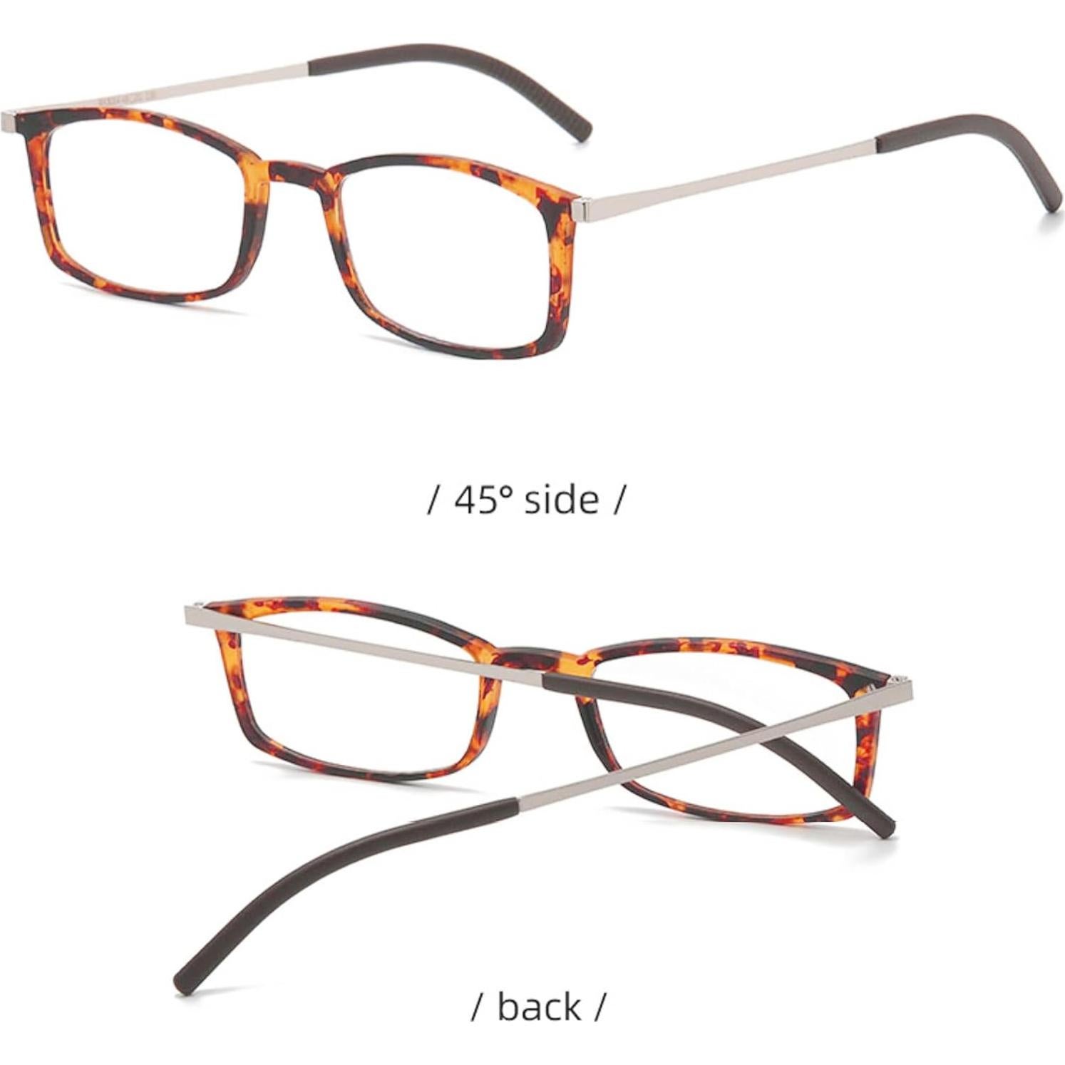 Gafas de Lectura Compactas Leopardo 2.5x con Estuche