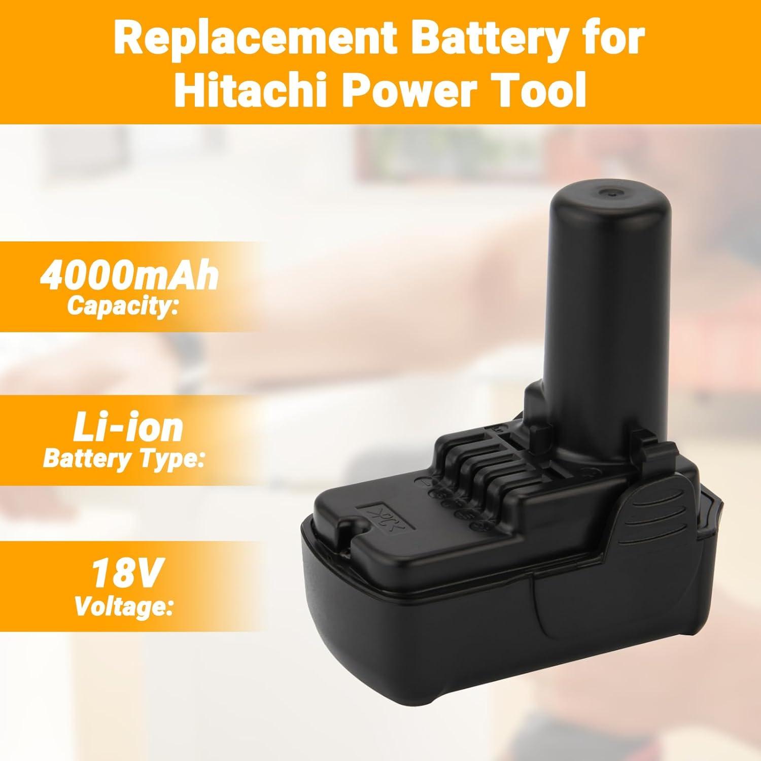 Batería de Reemplazo Hitachi 18V 4000mAh Li-ion - Compatible
