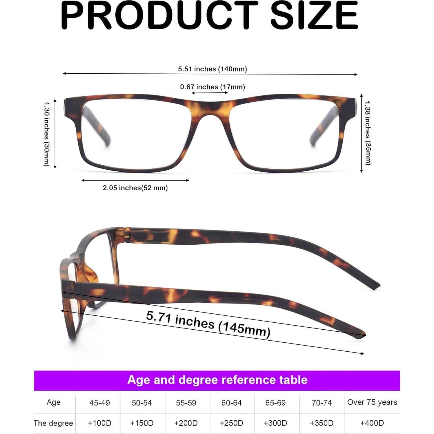 Gafas de lectura SR20523 con bloqueo de luz azul 1.75x