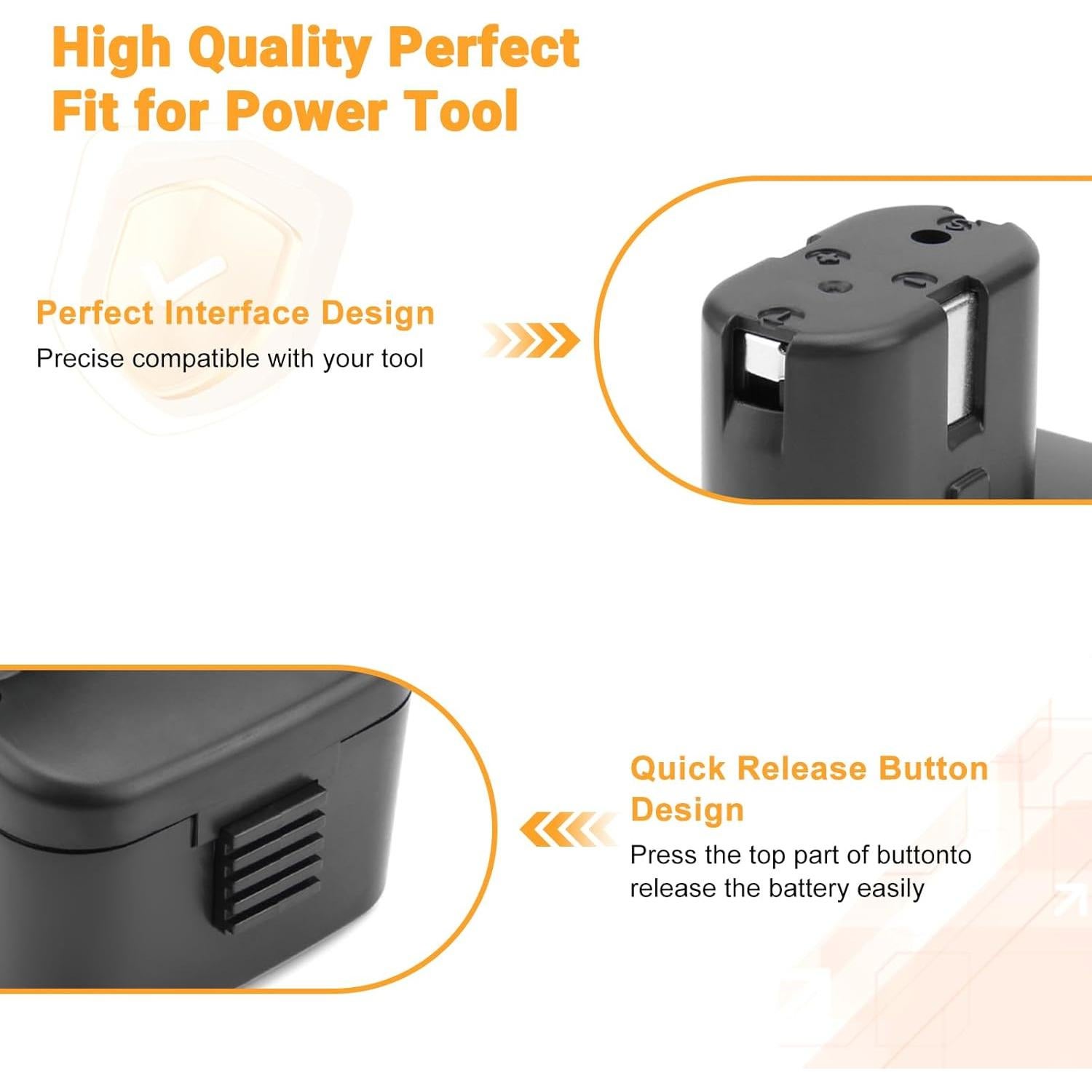 Batería de Reemplazo Shentec 4000mAh 12V Ni-MH para Hitachi