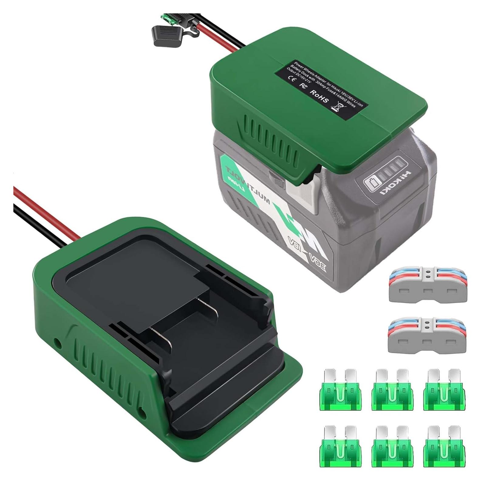 Adaptador de Batería DEWDYS para Hitachi y Metabo 18V-36V
