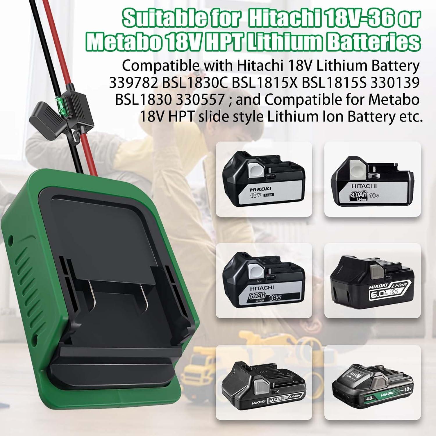 Adaptador de Batería DEWDYS para Hitachi y Metabo 18V-36V