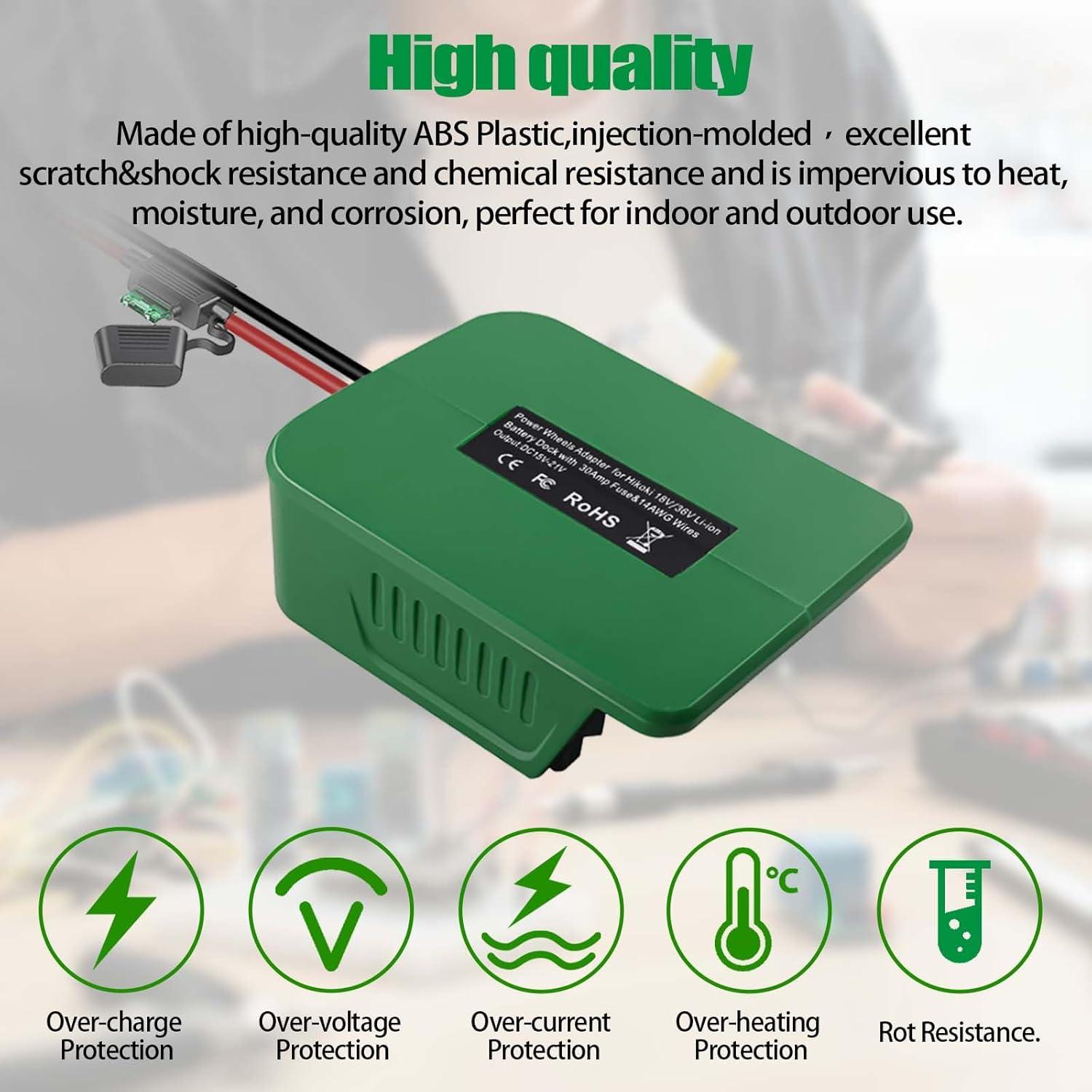 Adaptador de Batería DEWDYS para Hitachi y Metabo 18V-36V