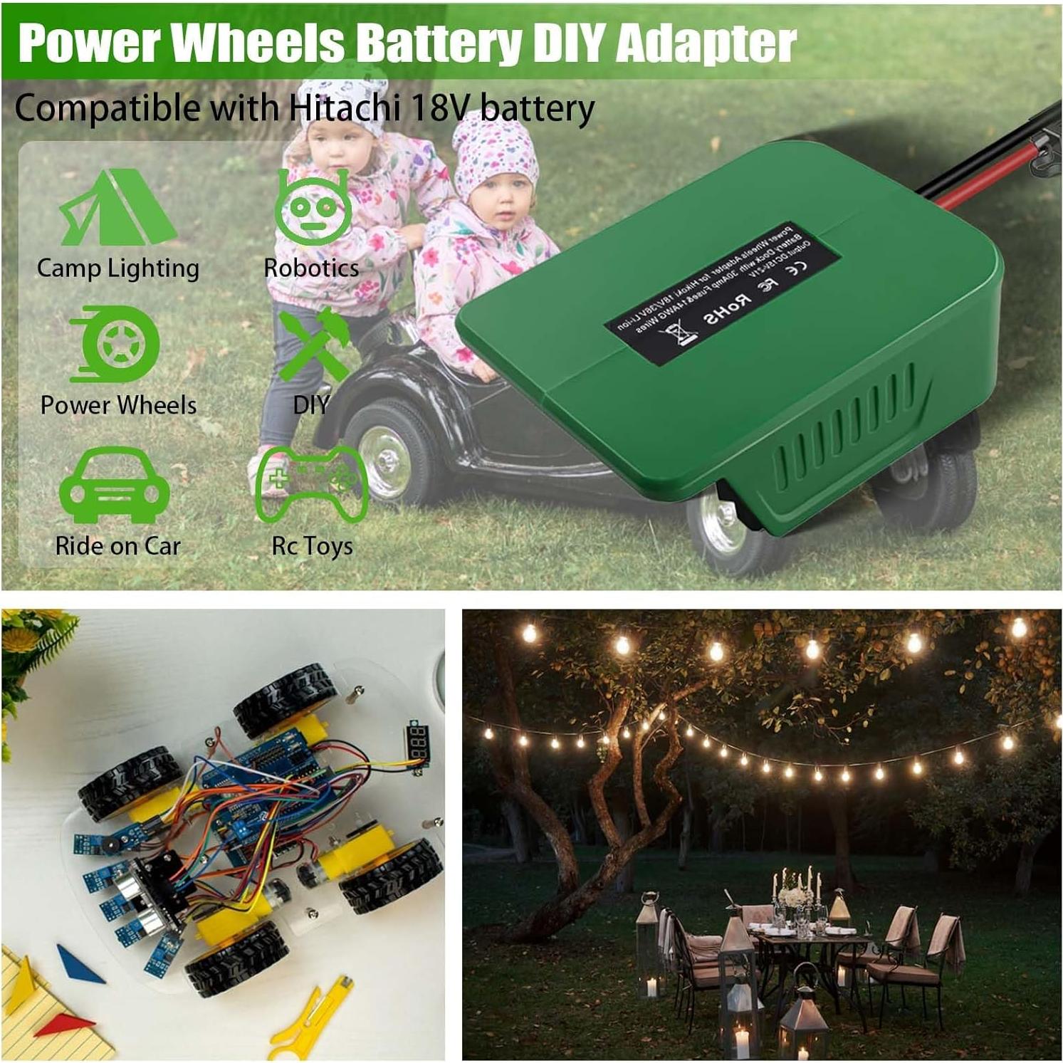 Adaptador de Batería DEWDYS para Hitachi y Metabo 18V-36V