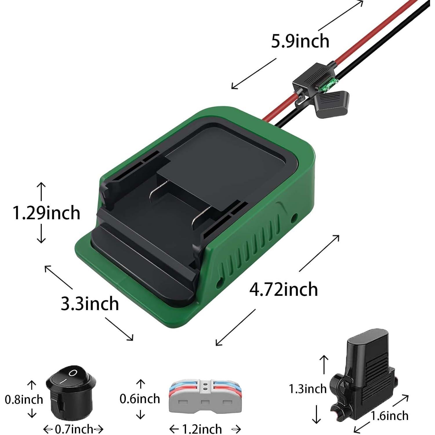Adaptador de Batería DEWDYS para Hitachi y Metabo 18V-36V