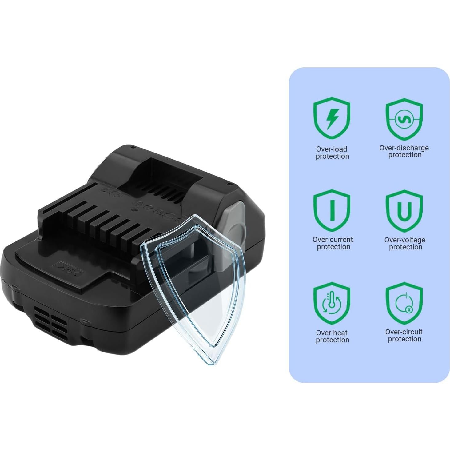 Batería de 5500mAh 18V Burgarden Compatible con Hitachi