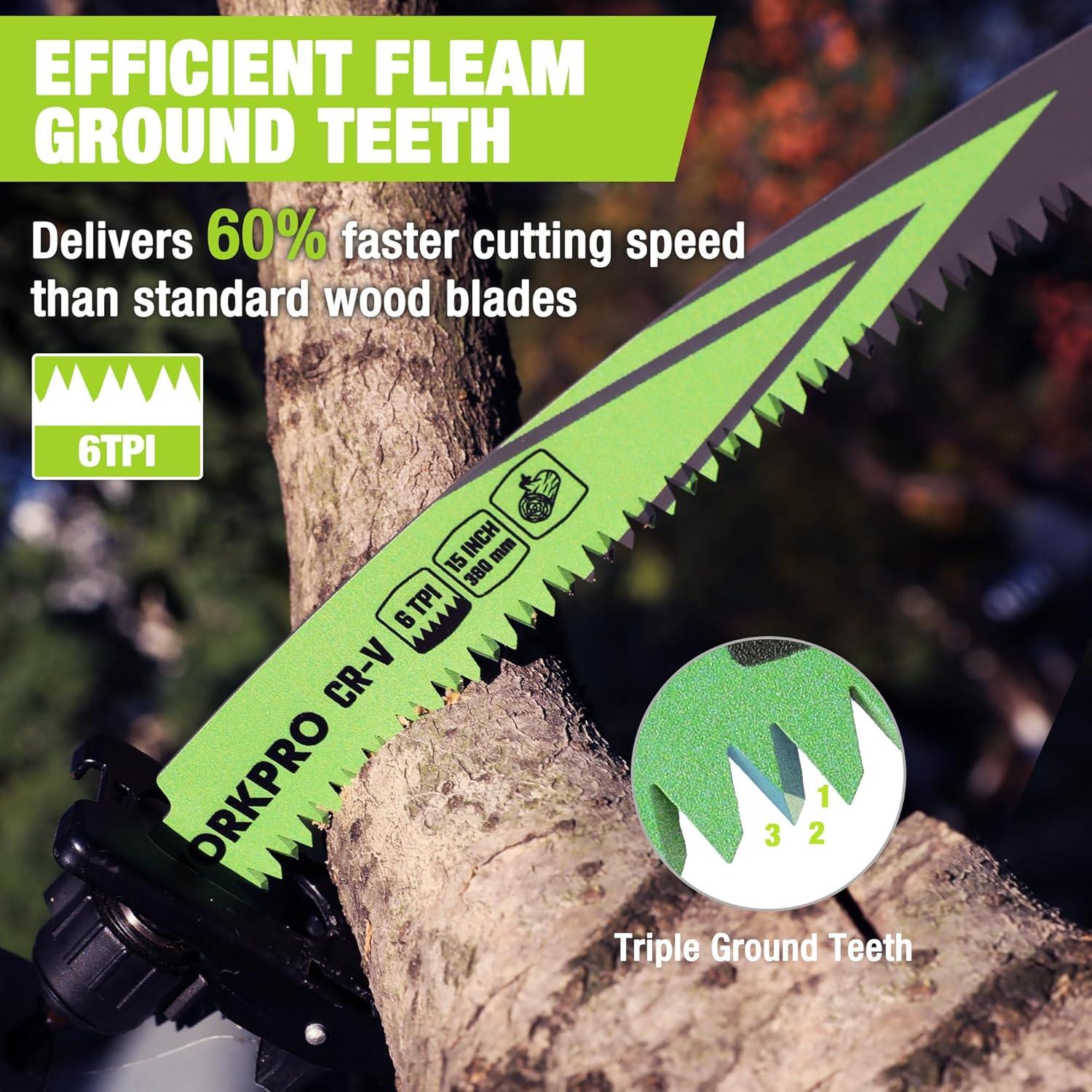 WORKPRO Juego de Hojas de Sierra Recíproca 5 Piezas 380mm