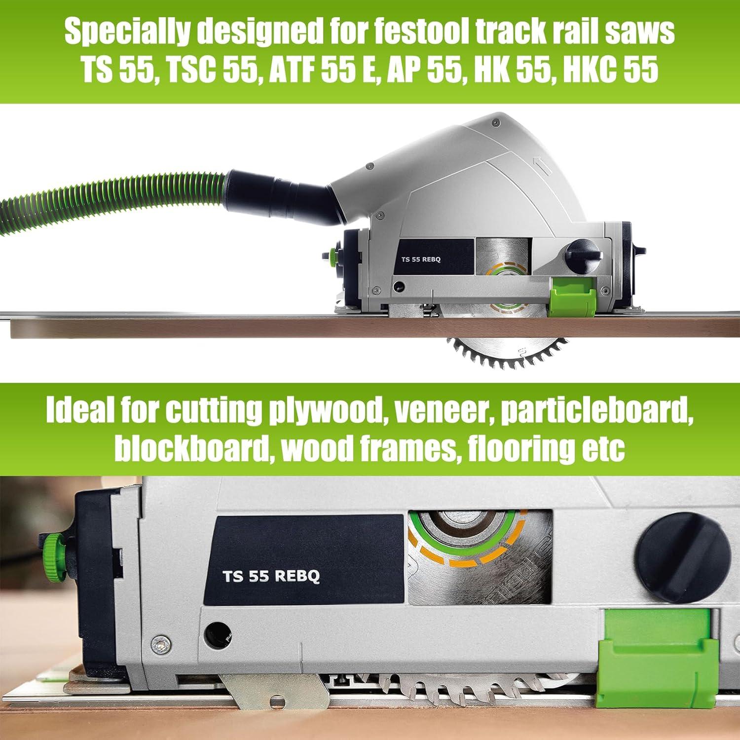 Hoja de Sierra de Pista Jisculo 495377 160mm 48T ATB para Festool