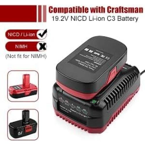 Combo 2 Baterías Litio 4000mAh y Cargador Craftsman C3 19.2V