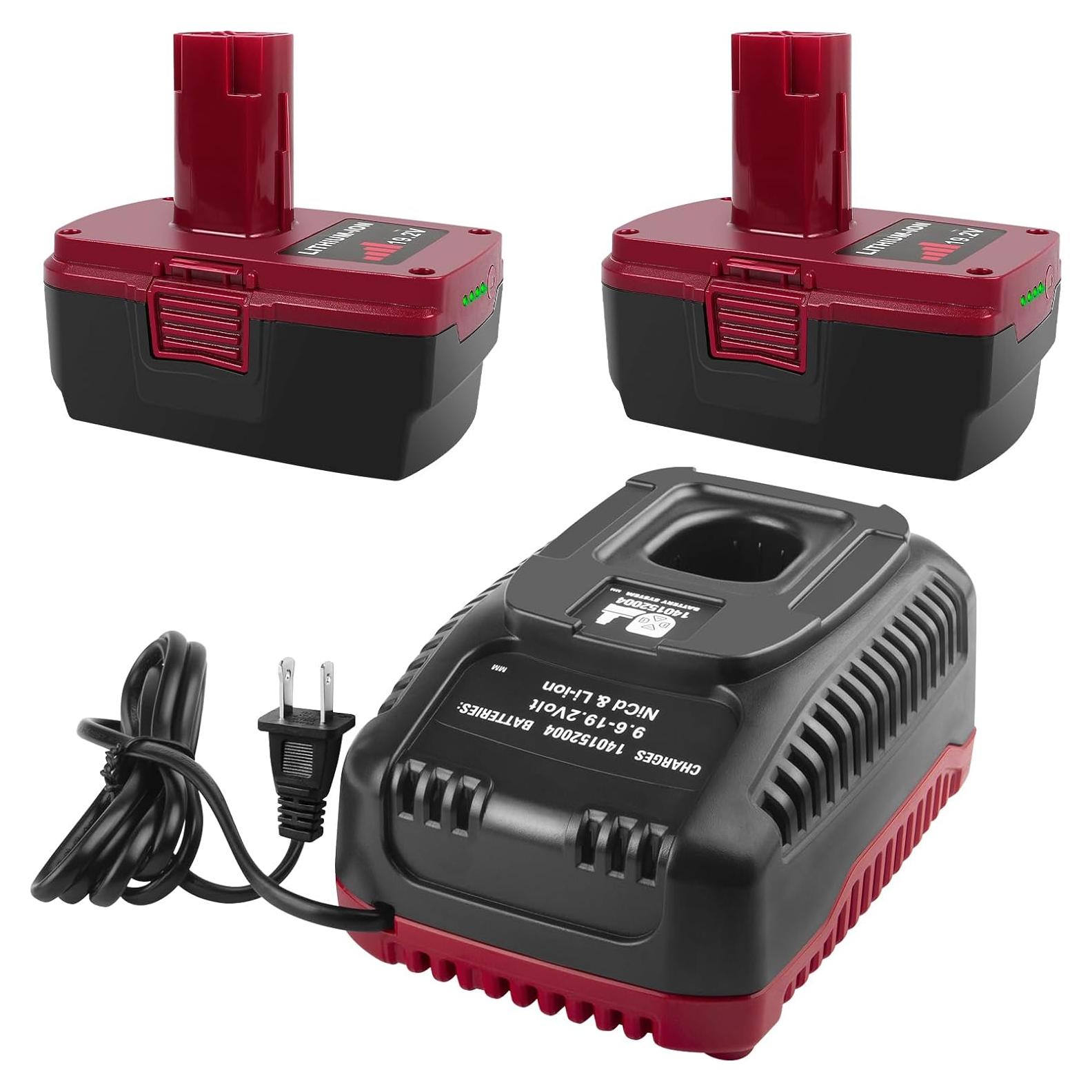 TREE.NB 2 Baterías 6.0Ah 19.2V Reemplazo Craftsman + Cargador