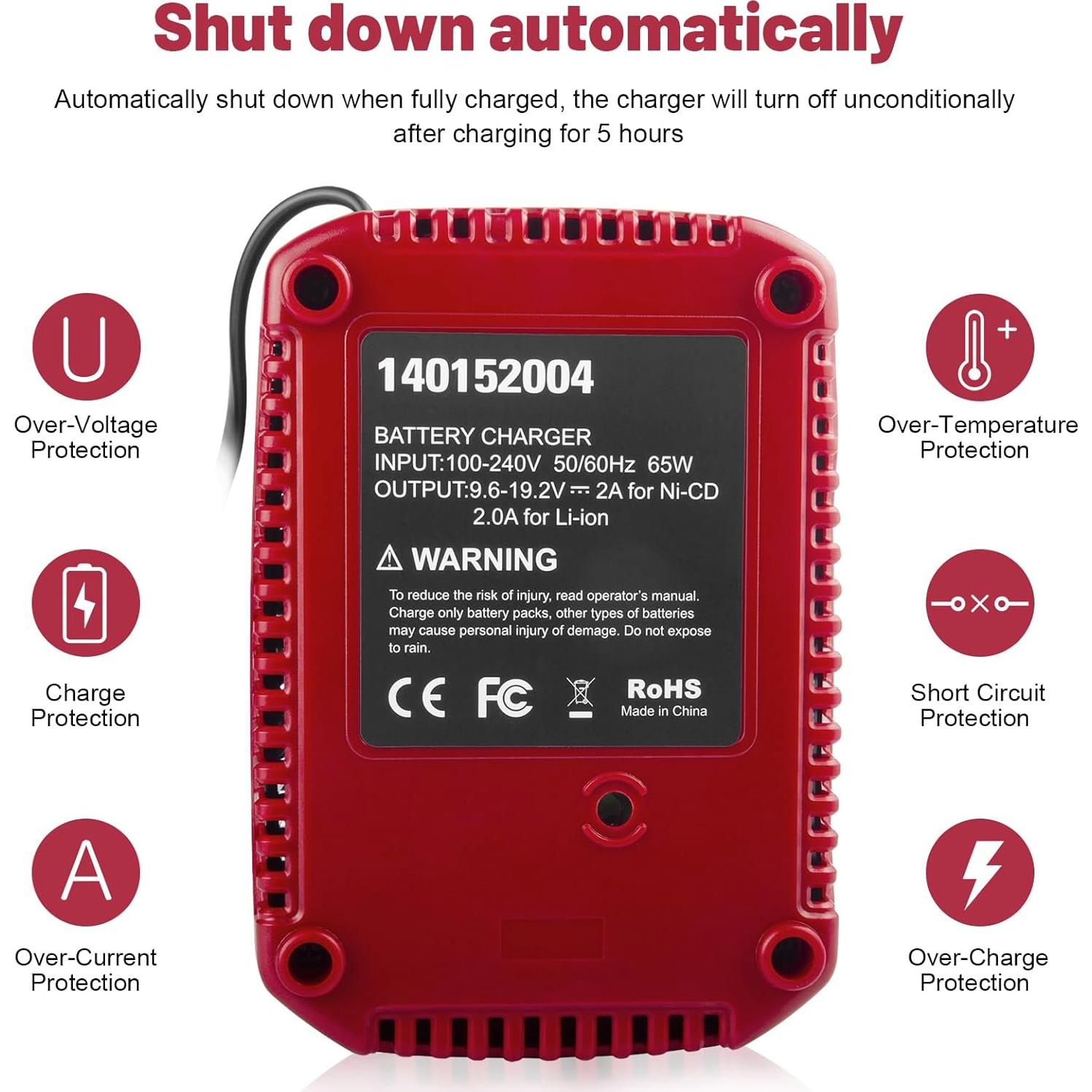 TREE.NB 2 Baterías 6.0Ah 19.2V Reemplazo Craftsman + Cargador