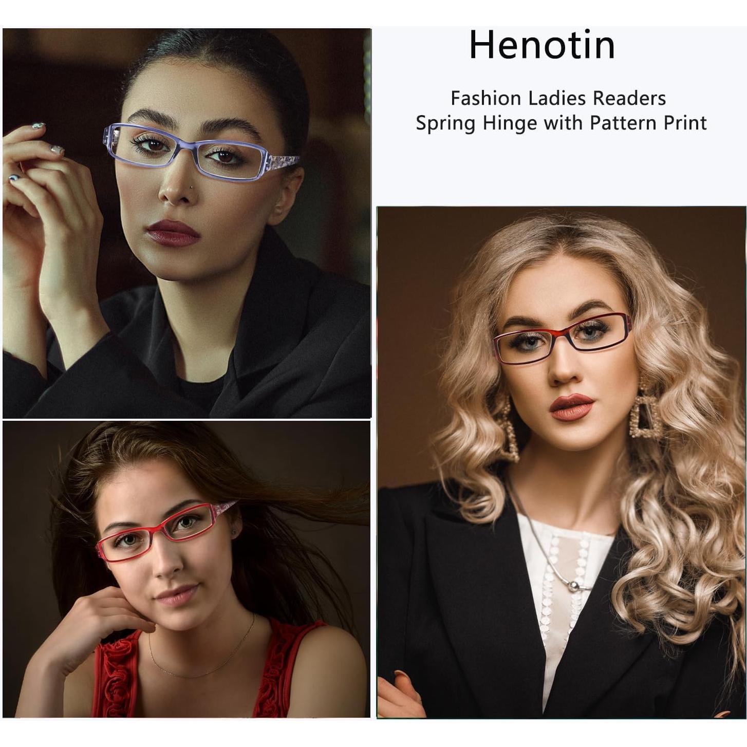 Gafas de lectura Henotin 6 pares bloqueo luz azul 2.75x