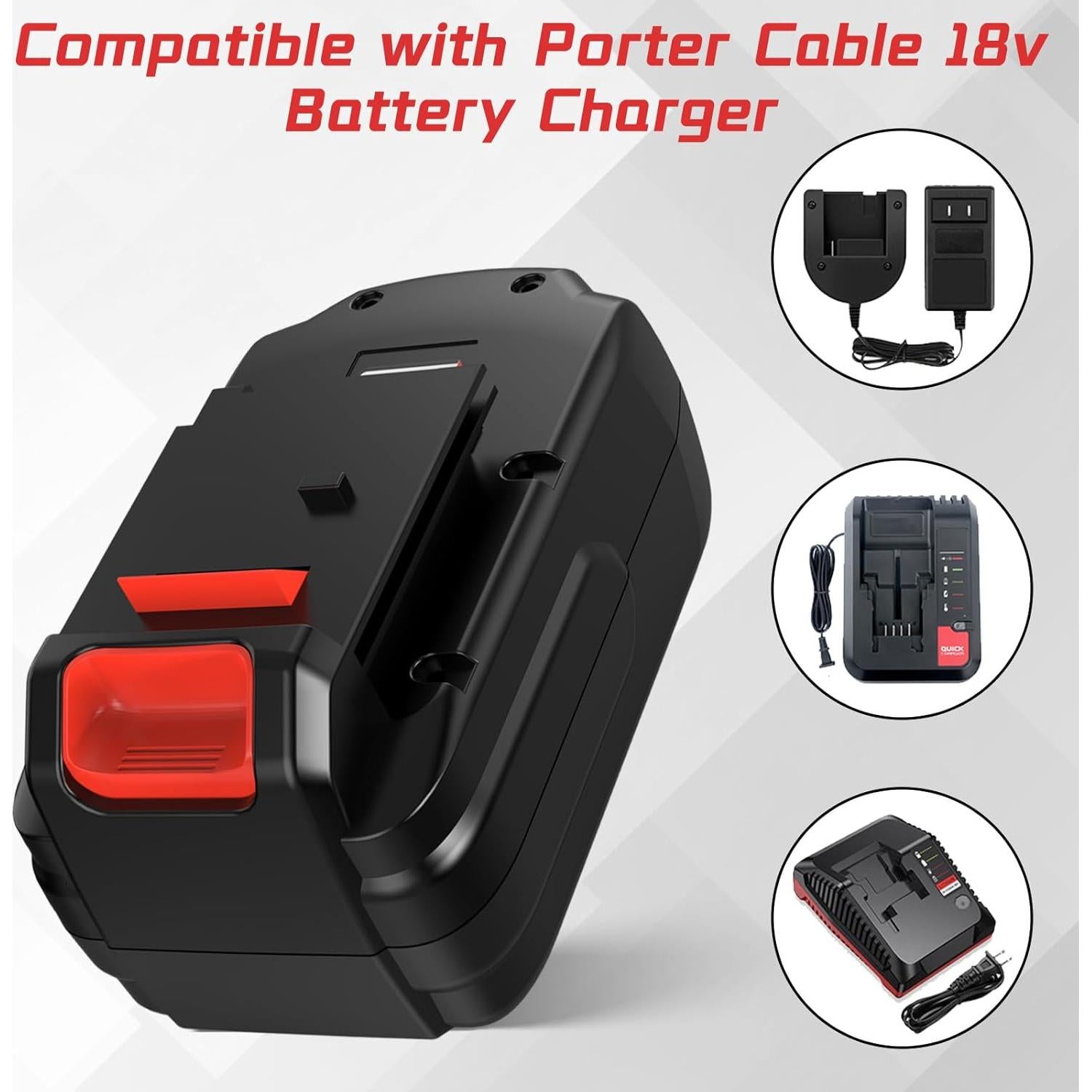 Batería de Reemplazo Enermall 4.5Ah 18V Ni-MH para Porter Cable