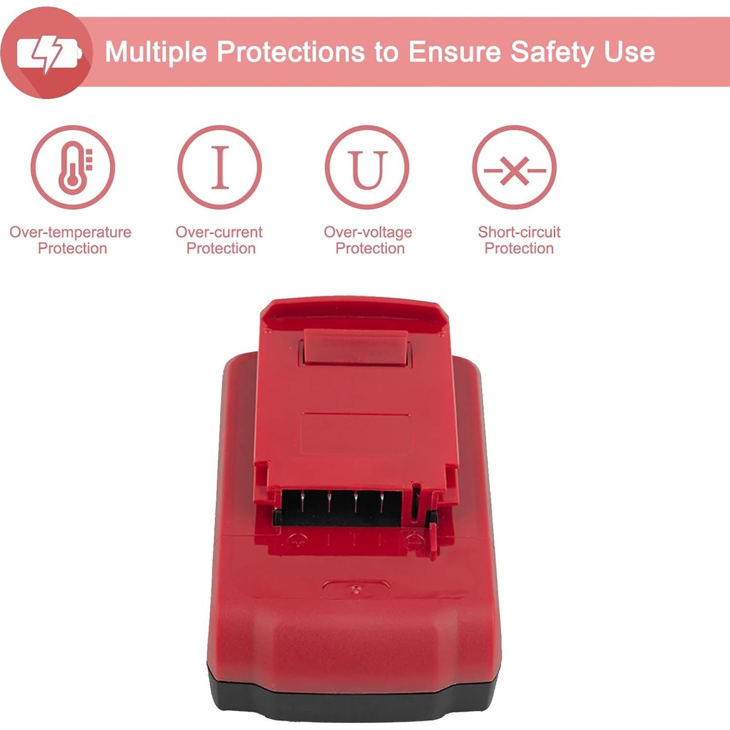 2 Baterías de Litio 18V Porter Cable PC18BLX + Cargador PCXMVC