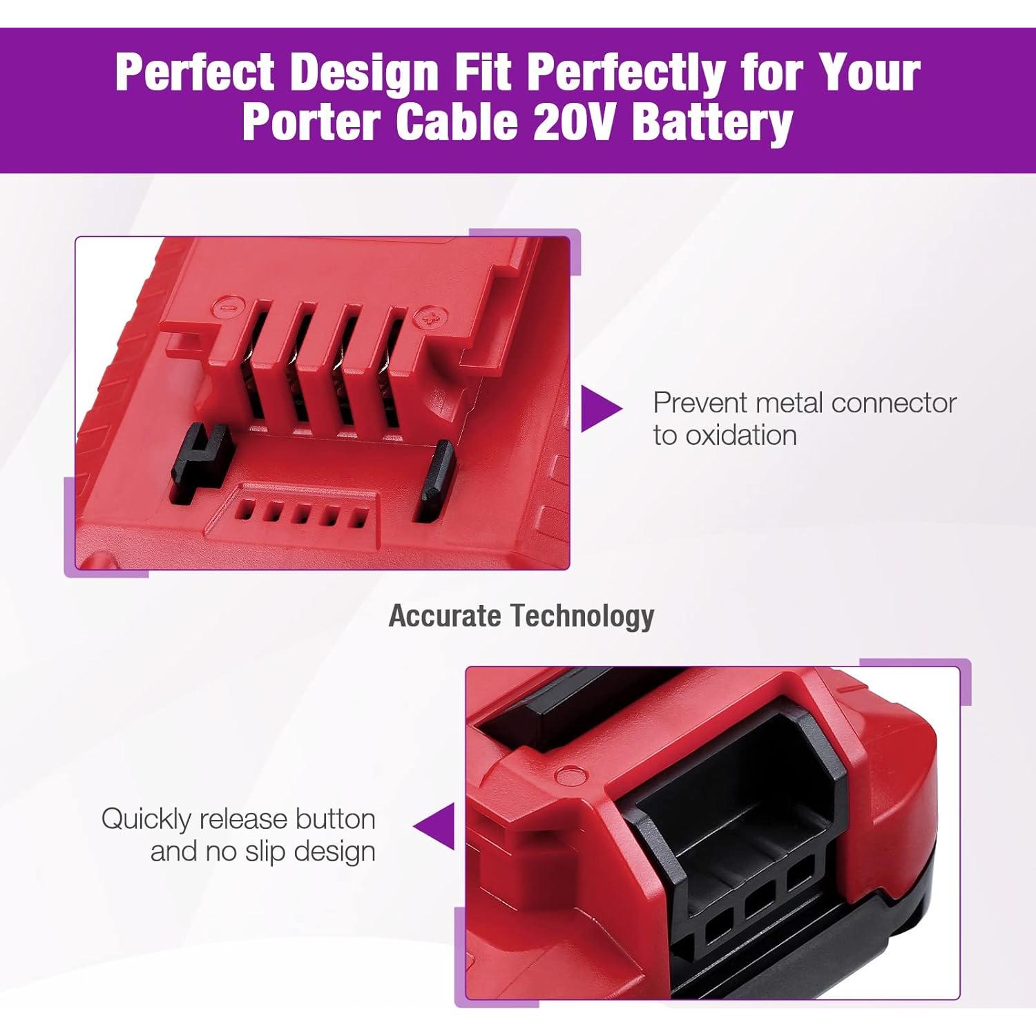 Batería de Litio LORDONE 3000mAh 20V para Porter Cable
