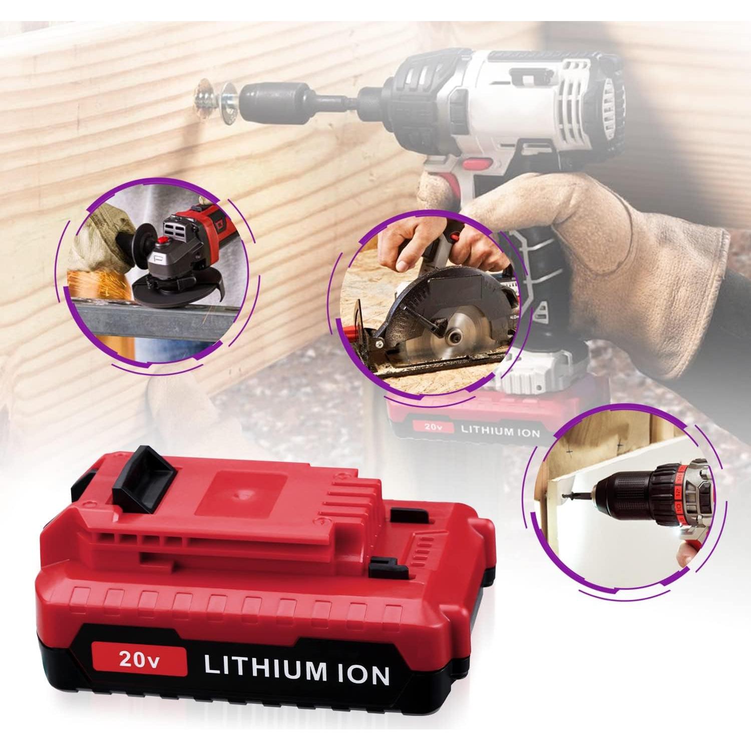 Batería de Litio LORDONE 3000mAh 20V para Porter Cable