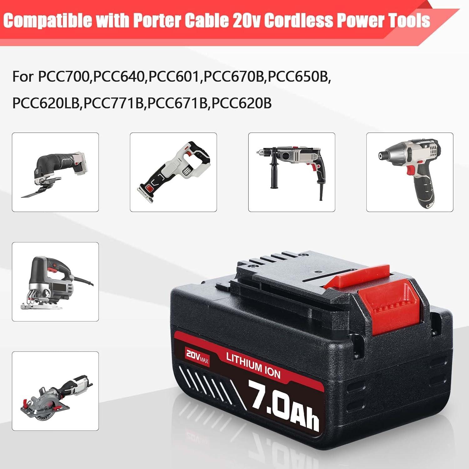 Batería de Litio 20V 7.0Ah VINIDA para Porter Cable PCC685L