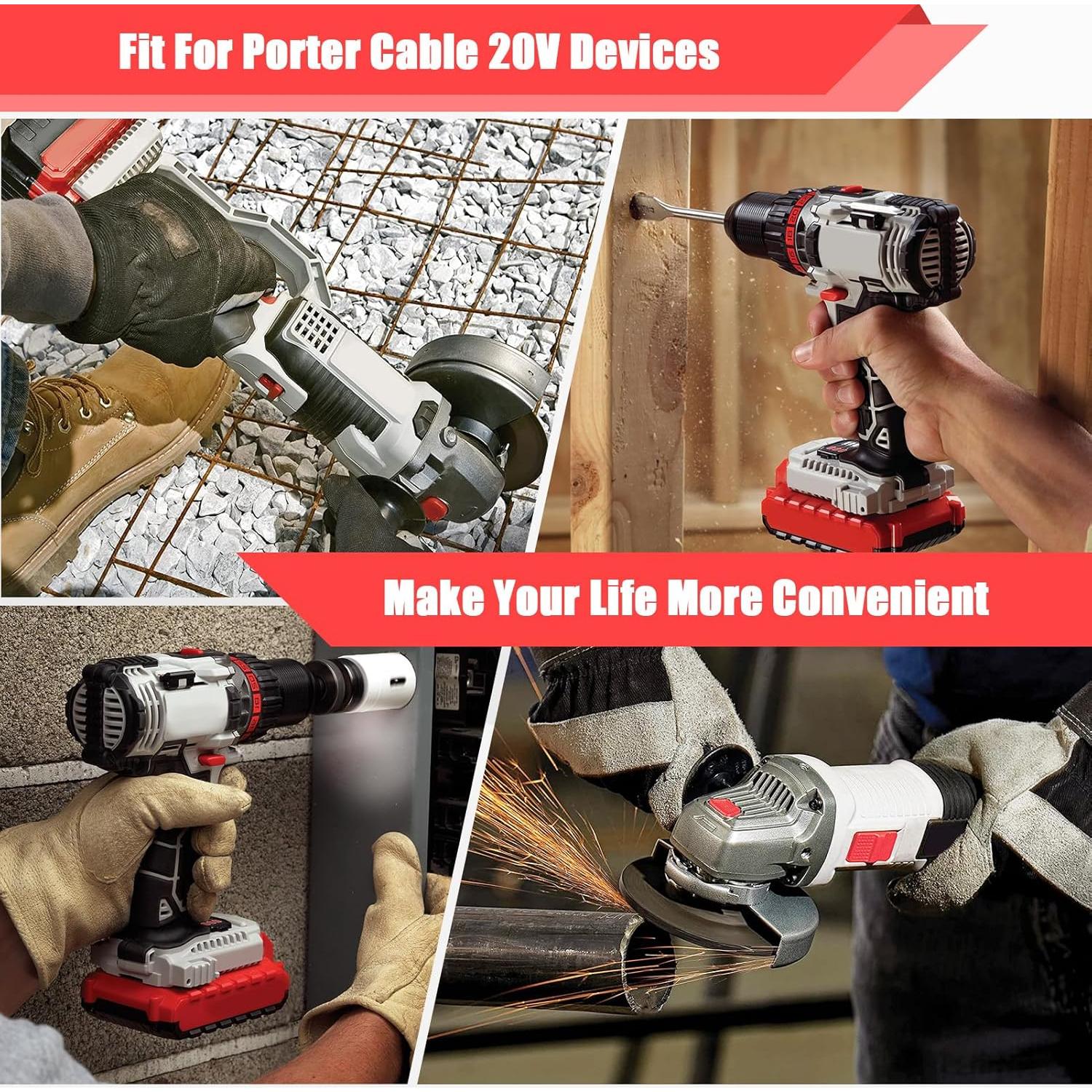 Batería de Litio 20V 7.0Ah VINIDA para Porter Cable PCC685L