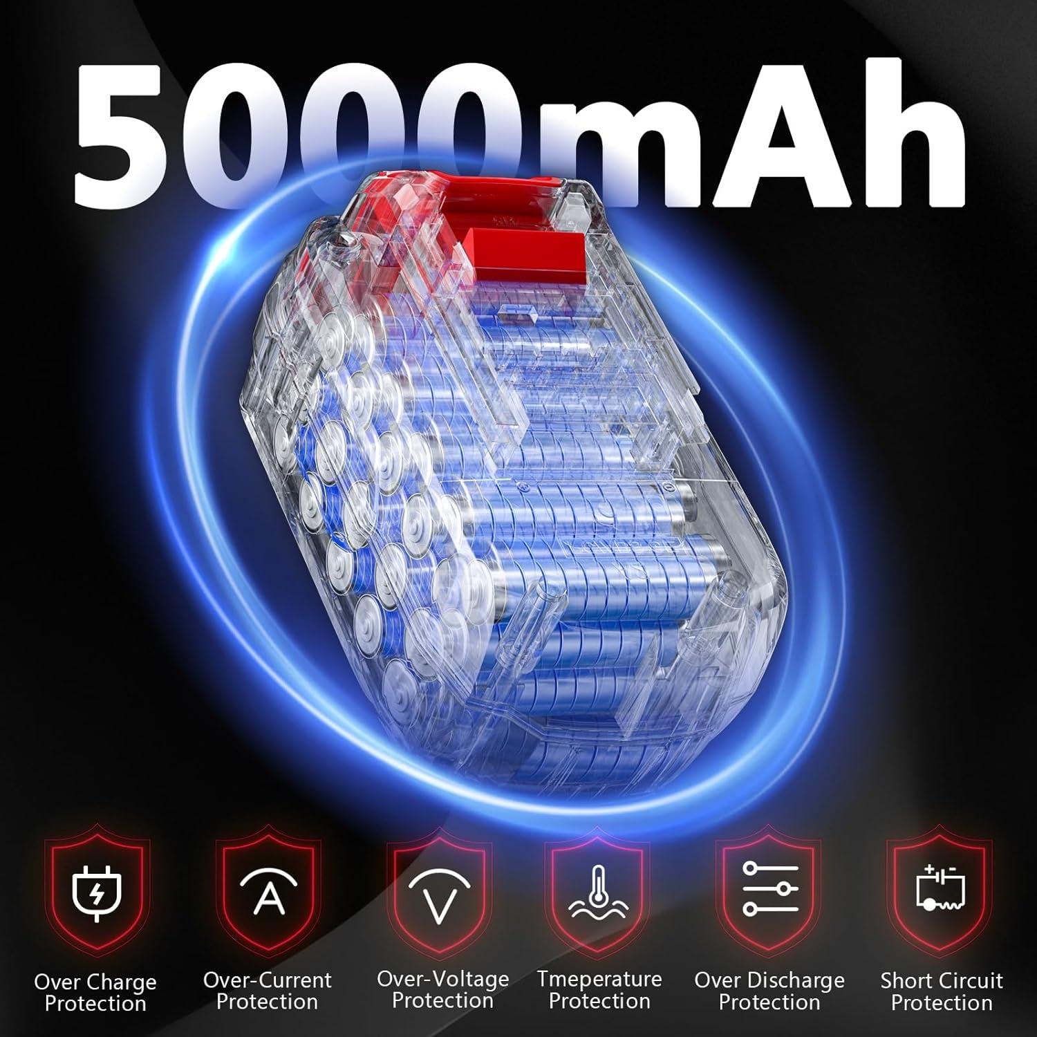 Batería Reemplazo Bonadget 5000mAh 18V para Porter Cable 2Pack