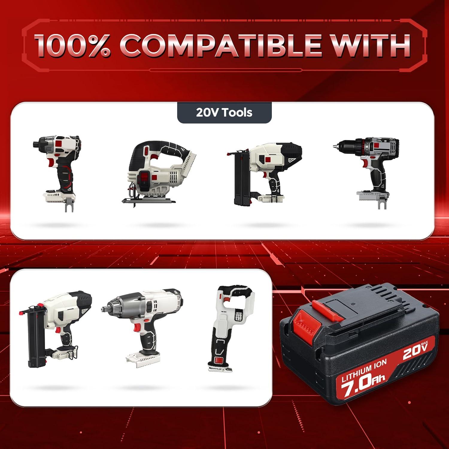 Pack de 2 Baterías 7.0Ah y Cargador Porter Cable 20V