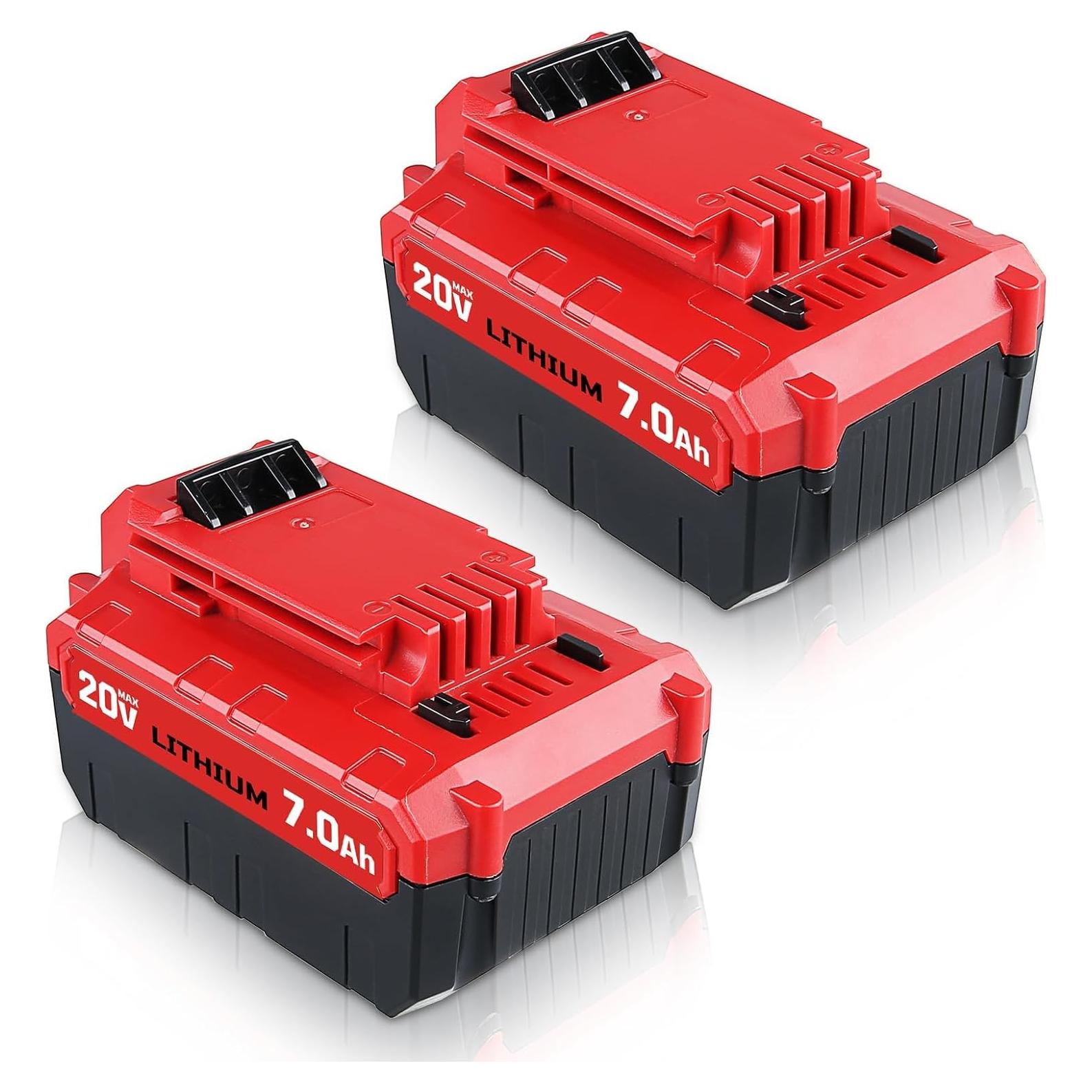 2 Baterías de Litio 20V 7.0Ah GROWFEAT para Porter Cable