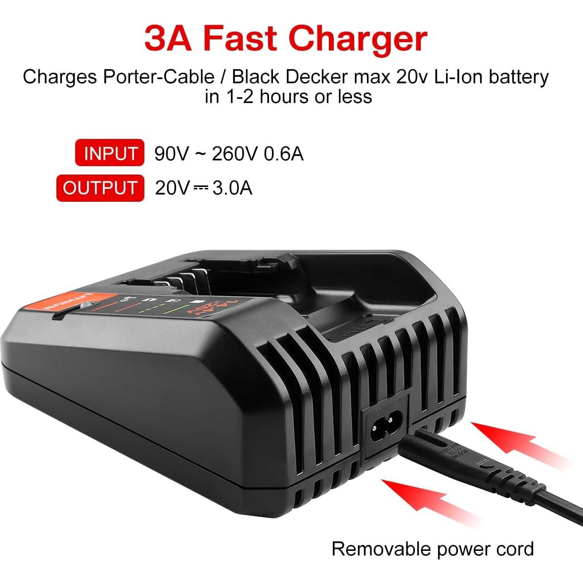 Kit 2 Baterías 3.5Ah y Cargador Porter Cable 20V ANTRobut