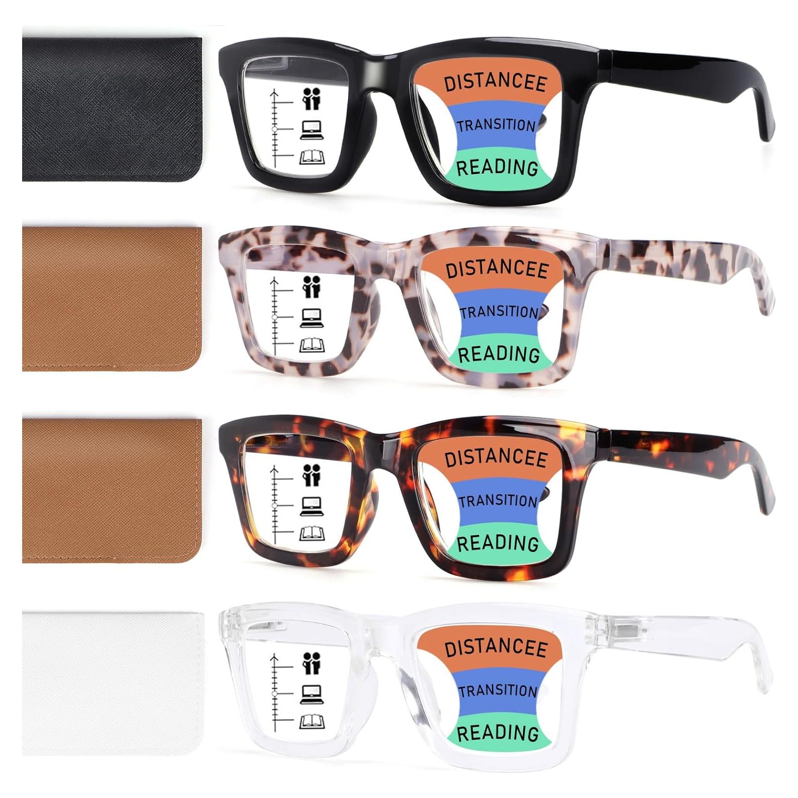 Paquete de 4 Gafas Progresivas Multifocales TRENVIE