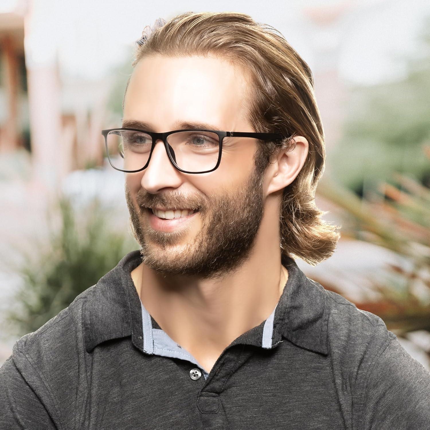 Gafas de lectura 2SeeLife grandes negras TR90 2.25x