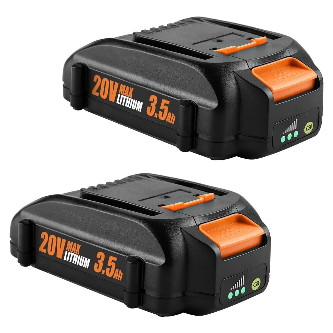 Batería de Reemplazo 20V 3500mAh Worx WA3525 - 2 Paquetes