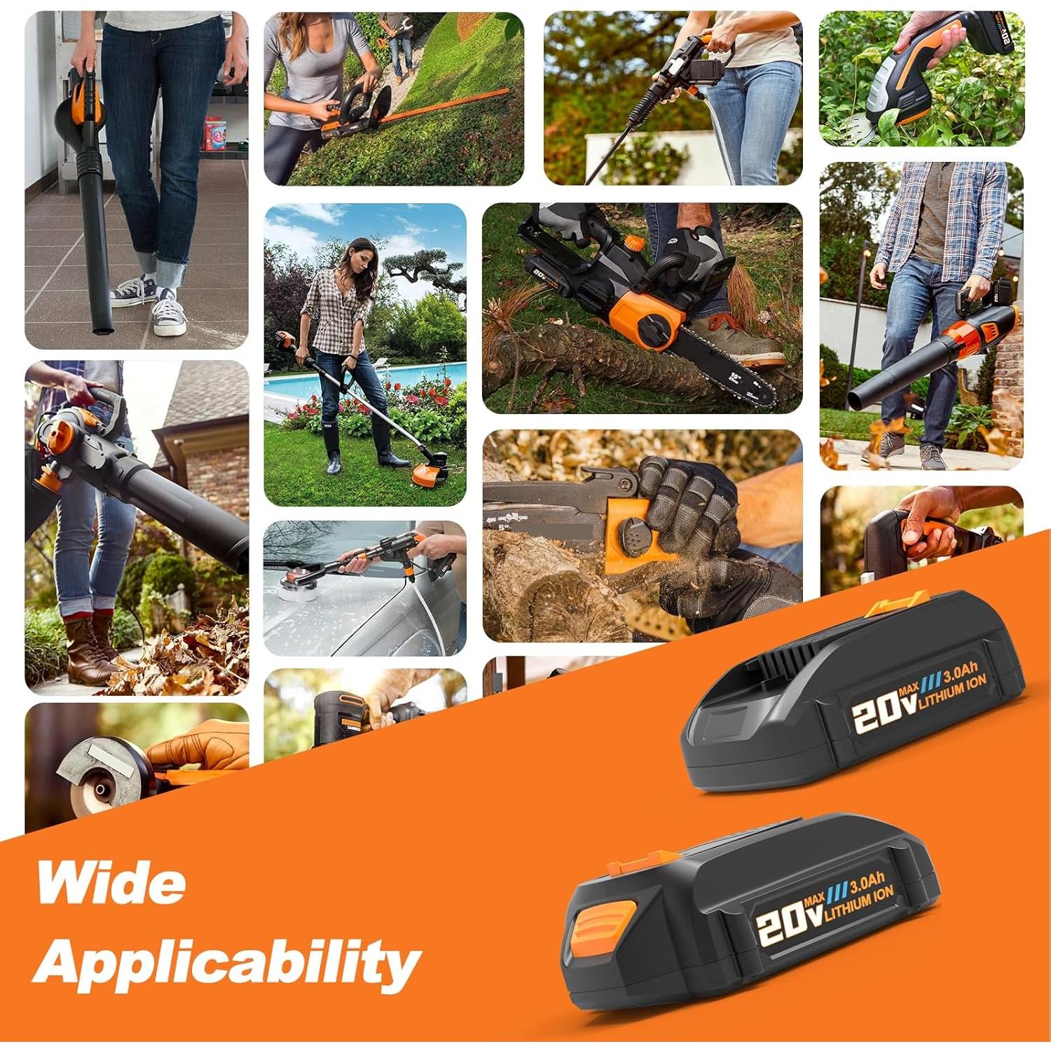 Kit de 2 Baterías 20V 3.0Ah y Cargador Koedsion WA3525