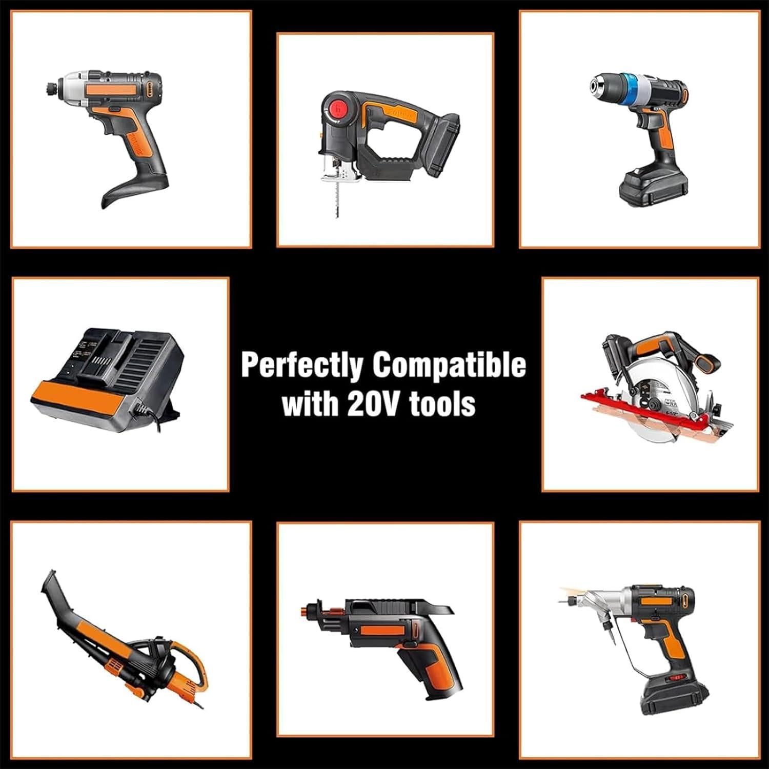 Batería de Reemplazo Mejorada 3600mAh Worx 20V WA3525