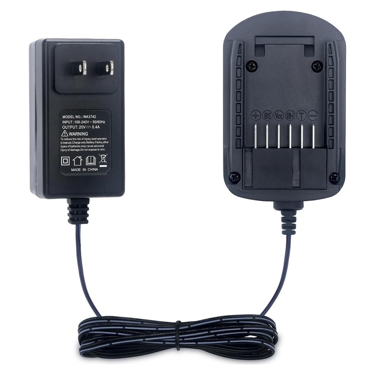 Cargador de Batería Compatible Worx WA3742 20V - Carga Rápida