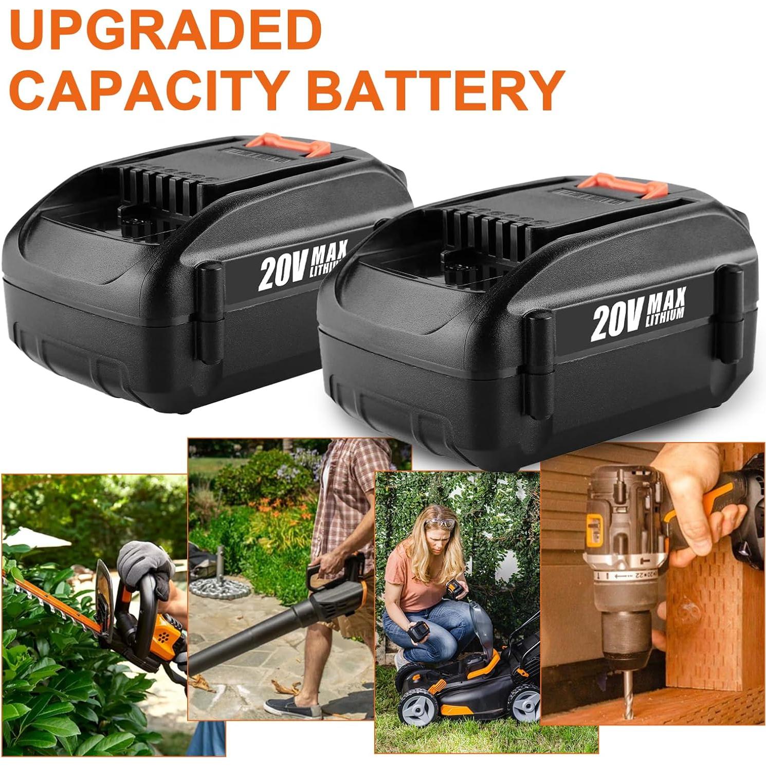 Batería de Reemplazo Powilling 20V 6.5Ah para Worx WA3578 WA3575