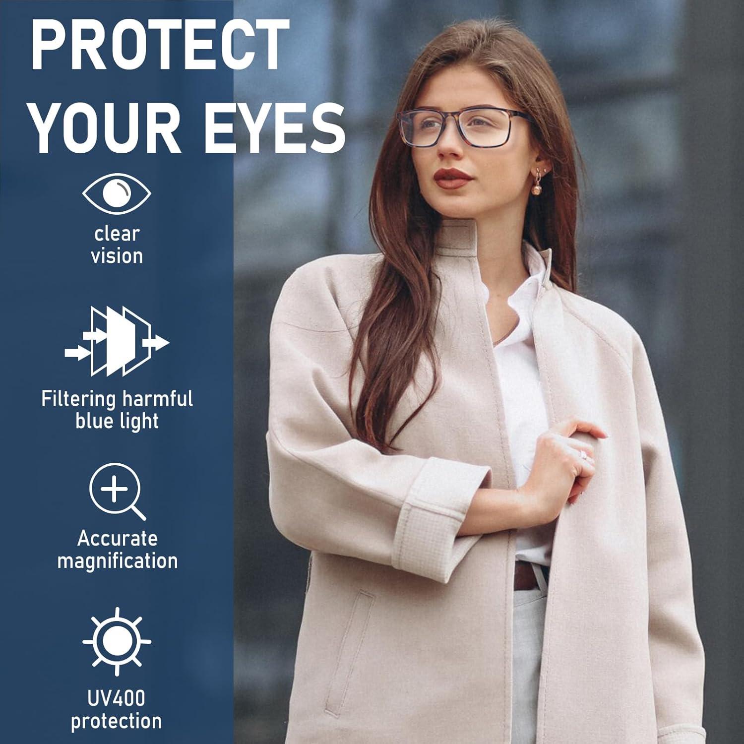 Paquete 6 Gafas de Lectura Anti Luz Azul BLOEXCLU 1.75x