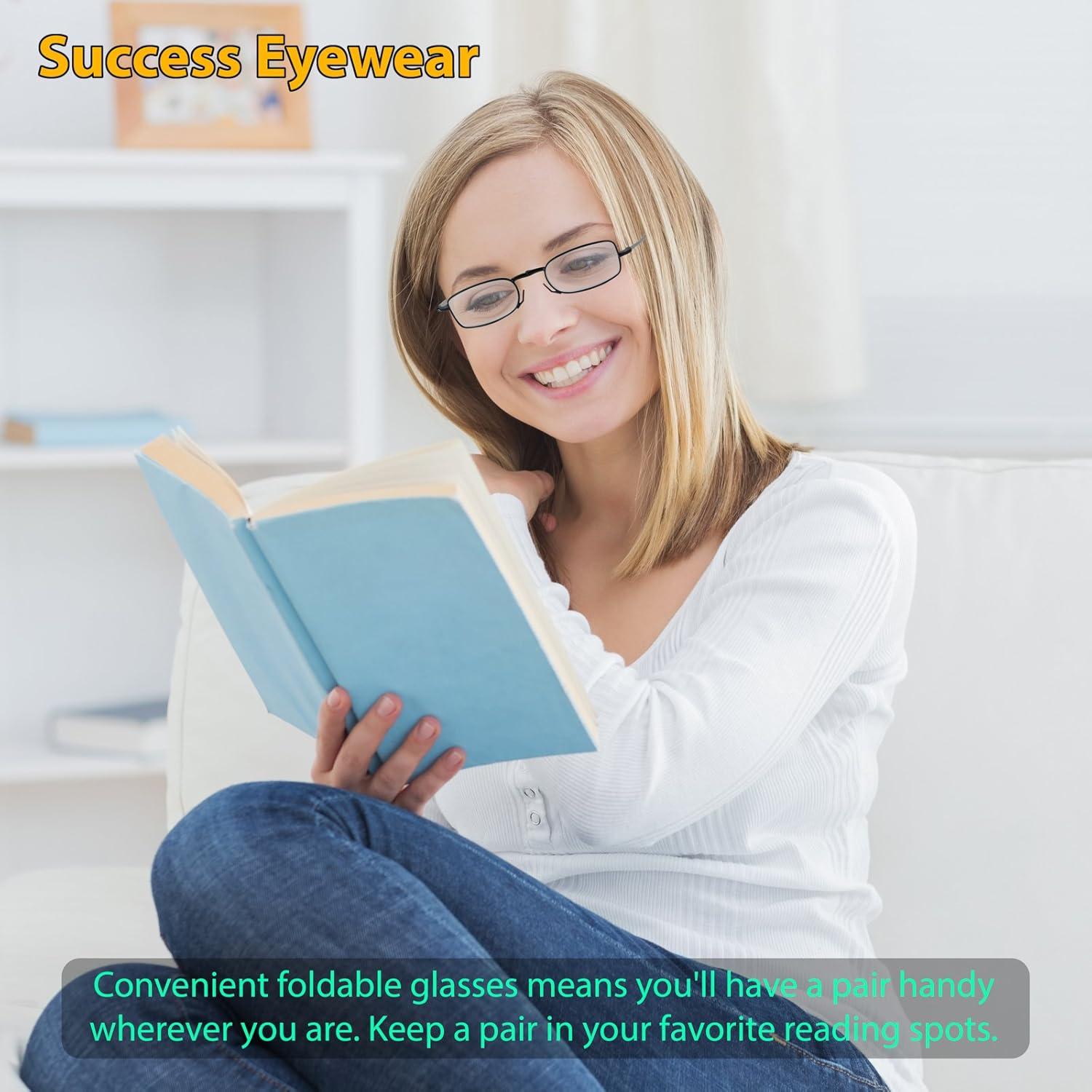 Gafas de lectura Success Eyewear 2 pares plegables unisex