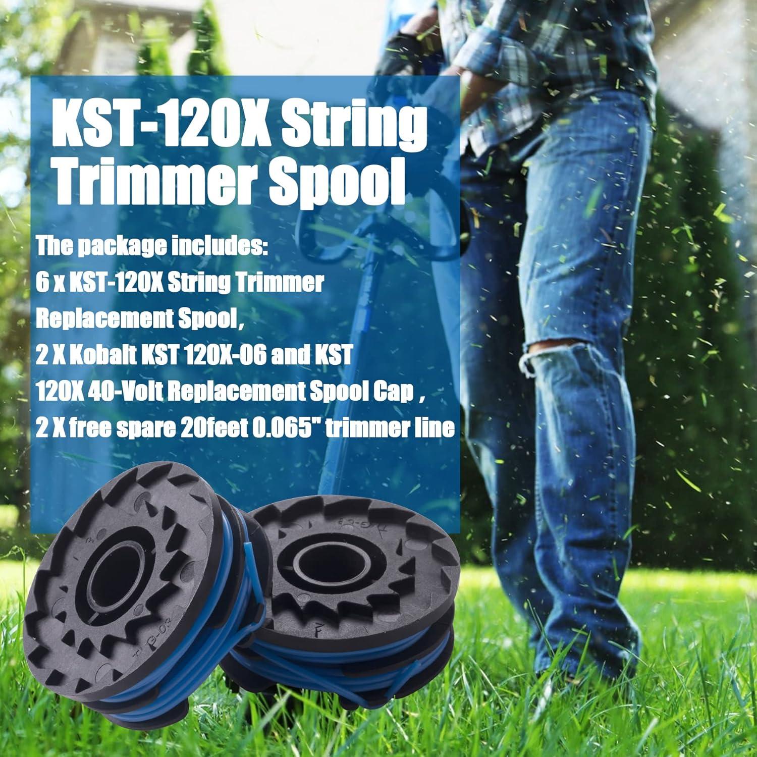 Carrete de Reemplazo Kobalt KST-120X 6 Paquetes 20 pies 0.065"