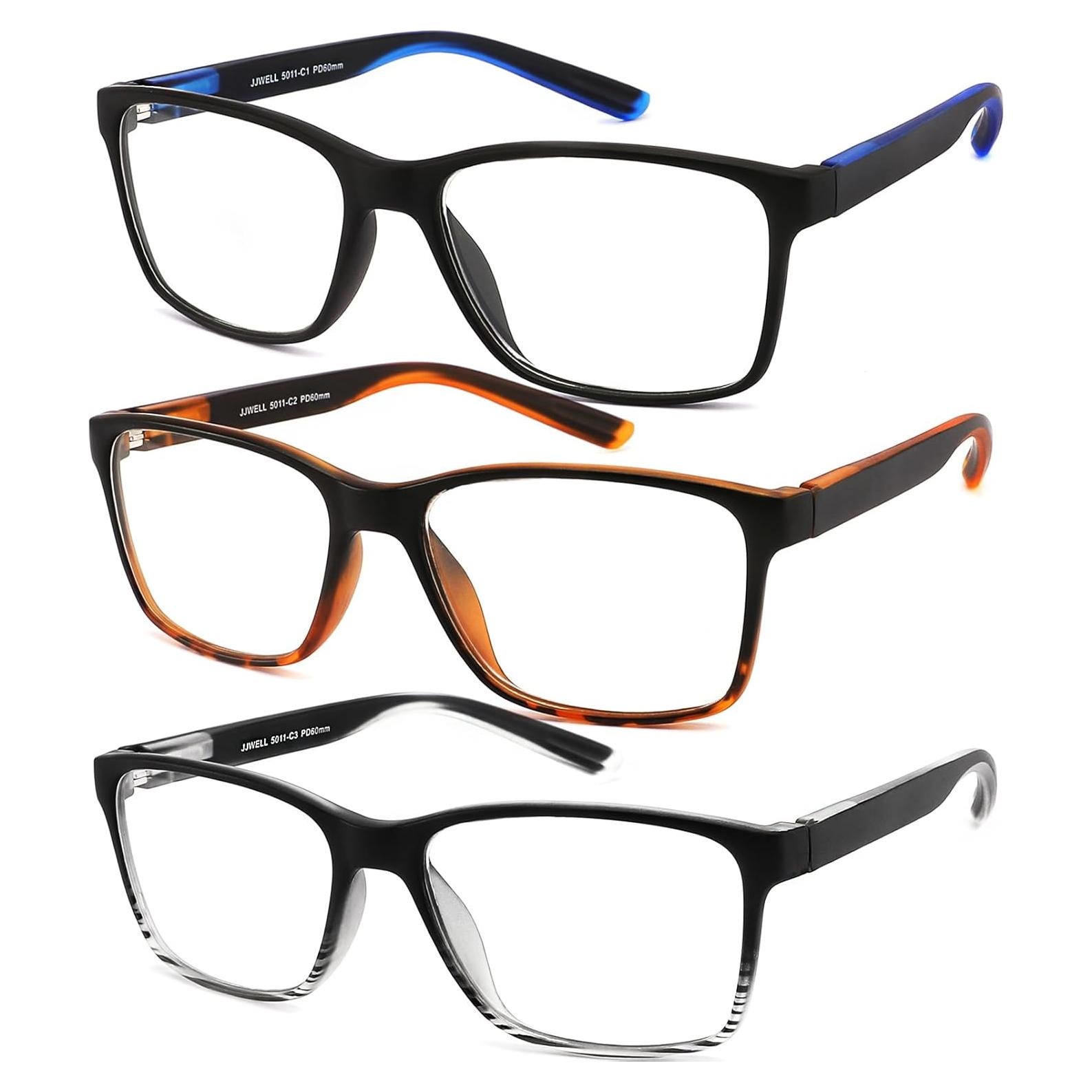 Gafas de Lectura JJWELL 1.5x Anti Luz Azul para Hombres
