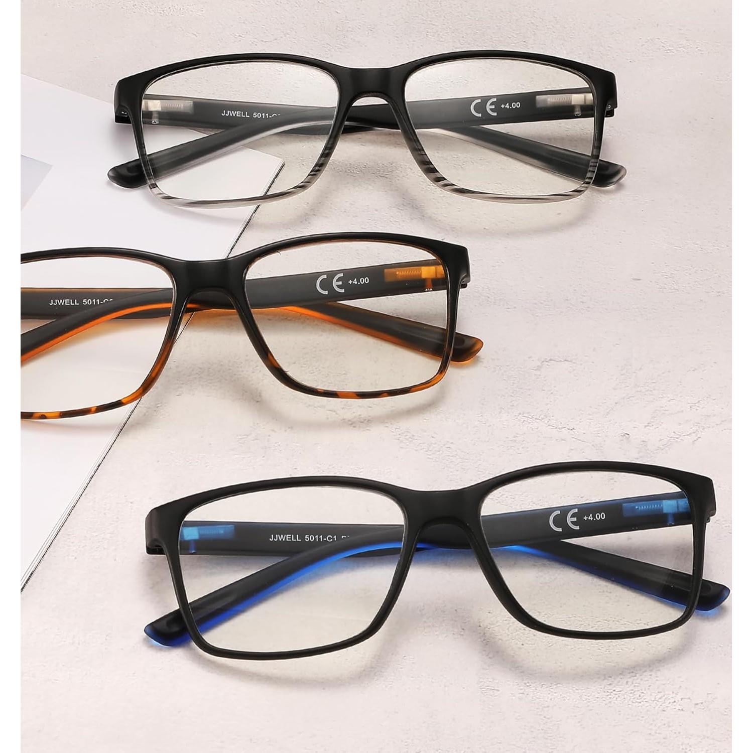 Gafas de Lectura JJWELL 1.5x Anti Luz Azul para Hombres
