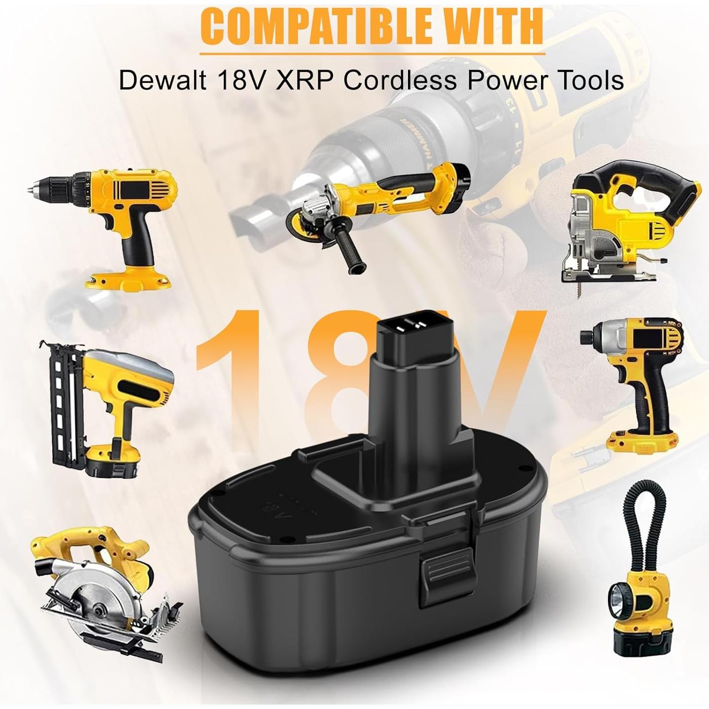 Batería de Reemplazo Litio-Ion 6.5Ah Powilling DC9096 18V Dewalt