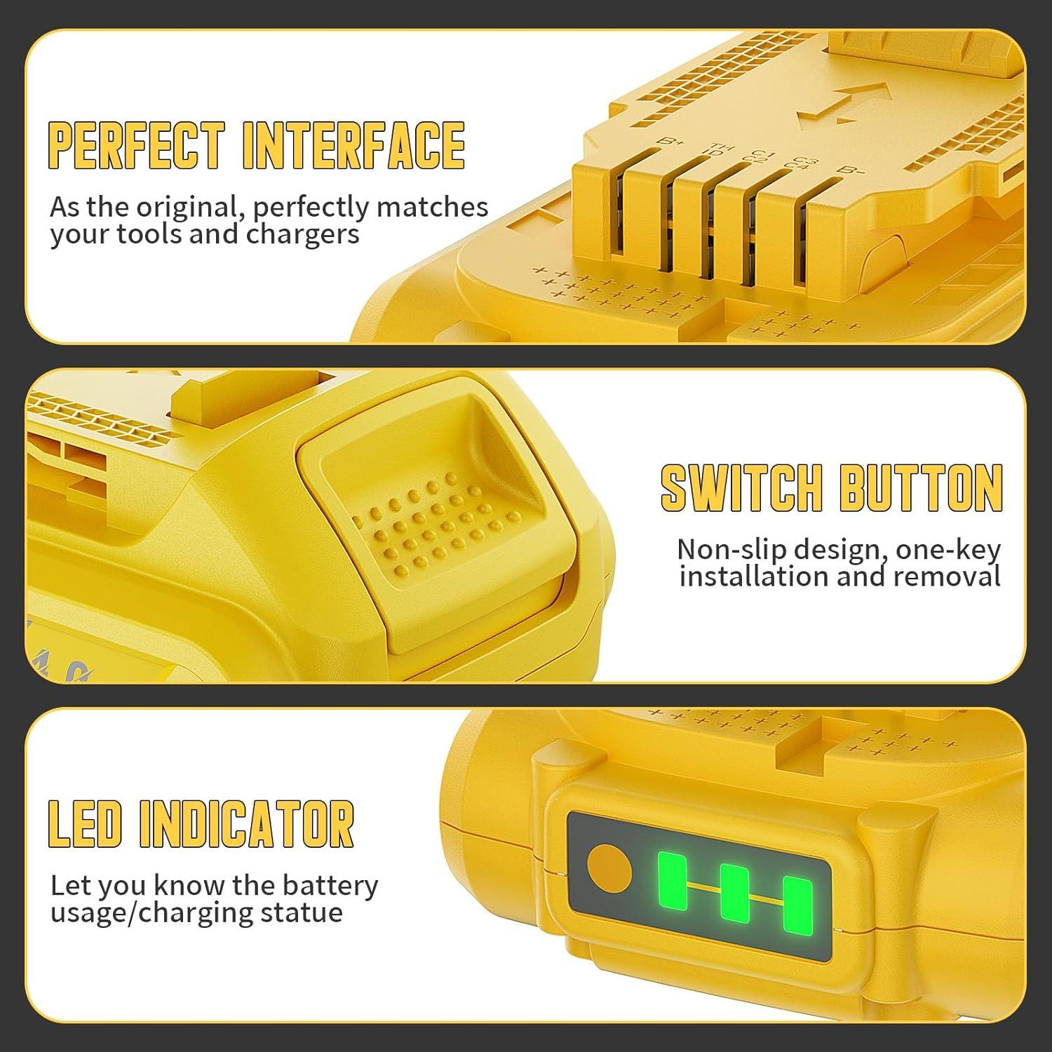 Batería de Reemplazo Dewalt 20V MAX 3.5Ah 2Pack Litio
