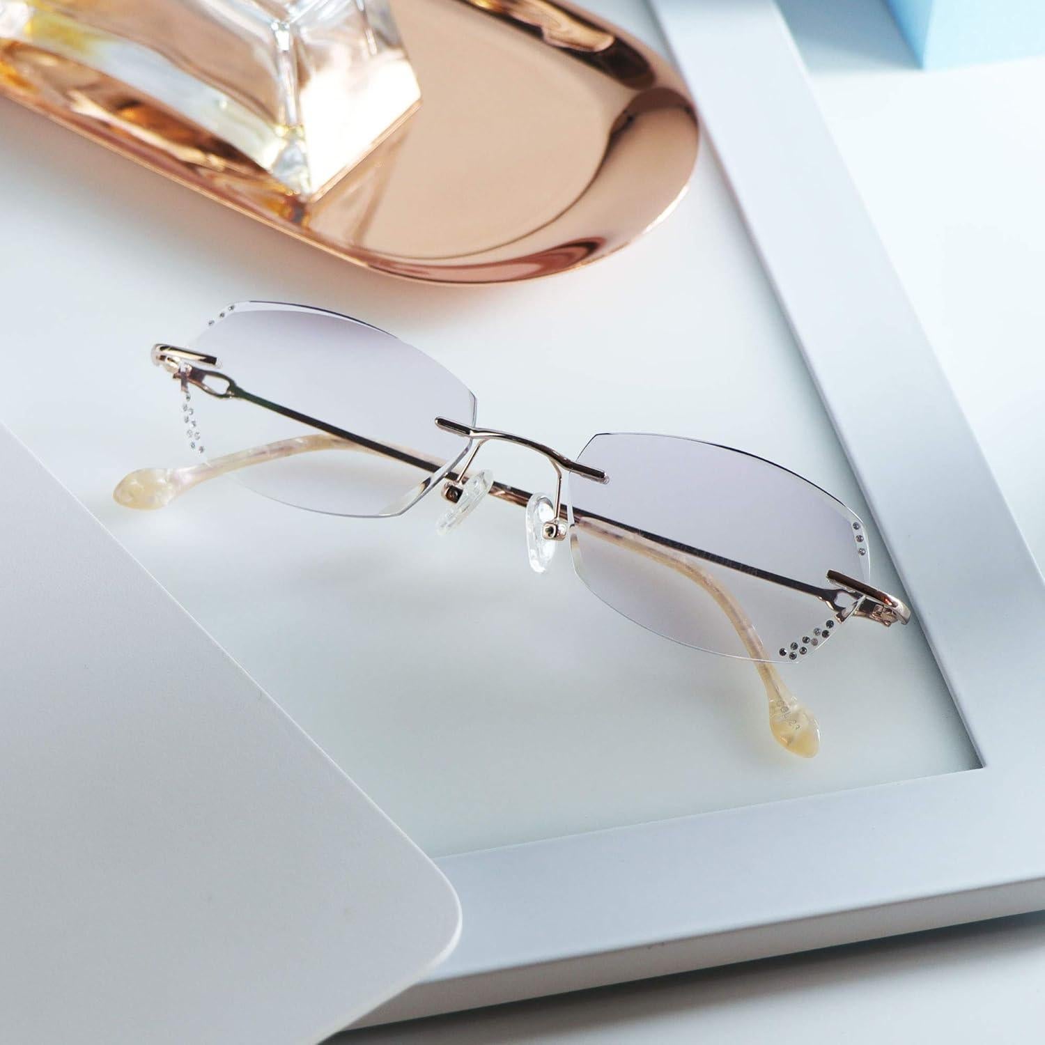 Gafas de bloqueo luz azul LifeArt +3.00 unisex oro