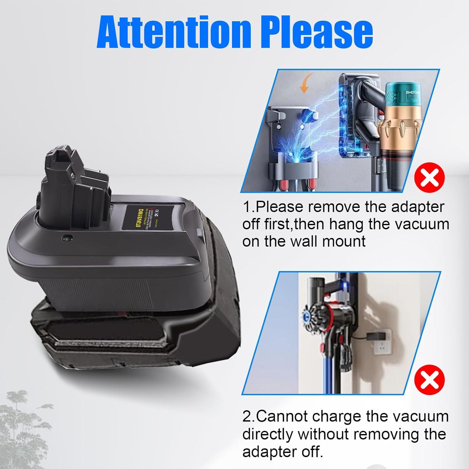 Adaptador de Batería Milwaukee 18V para Aspiradoras Dyson V6 V7 V8