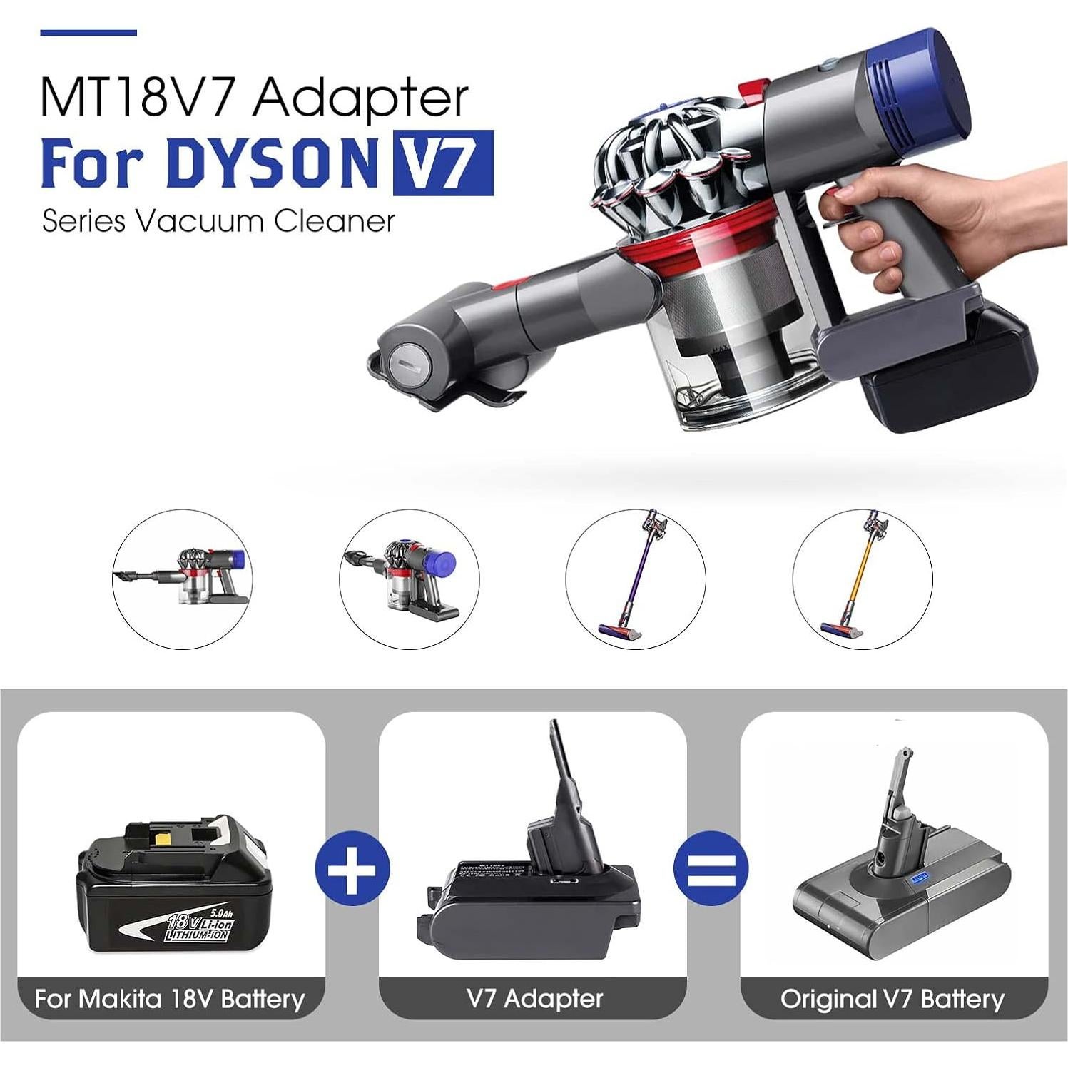 Adaptador de Batería para Aspiradora Dyson V7 V8 - TPDL