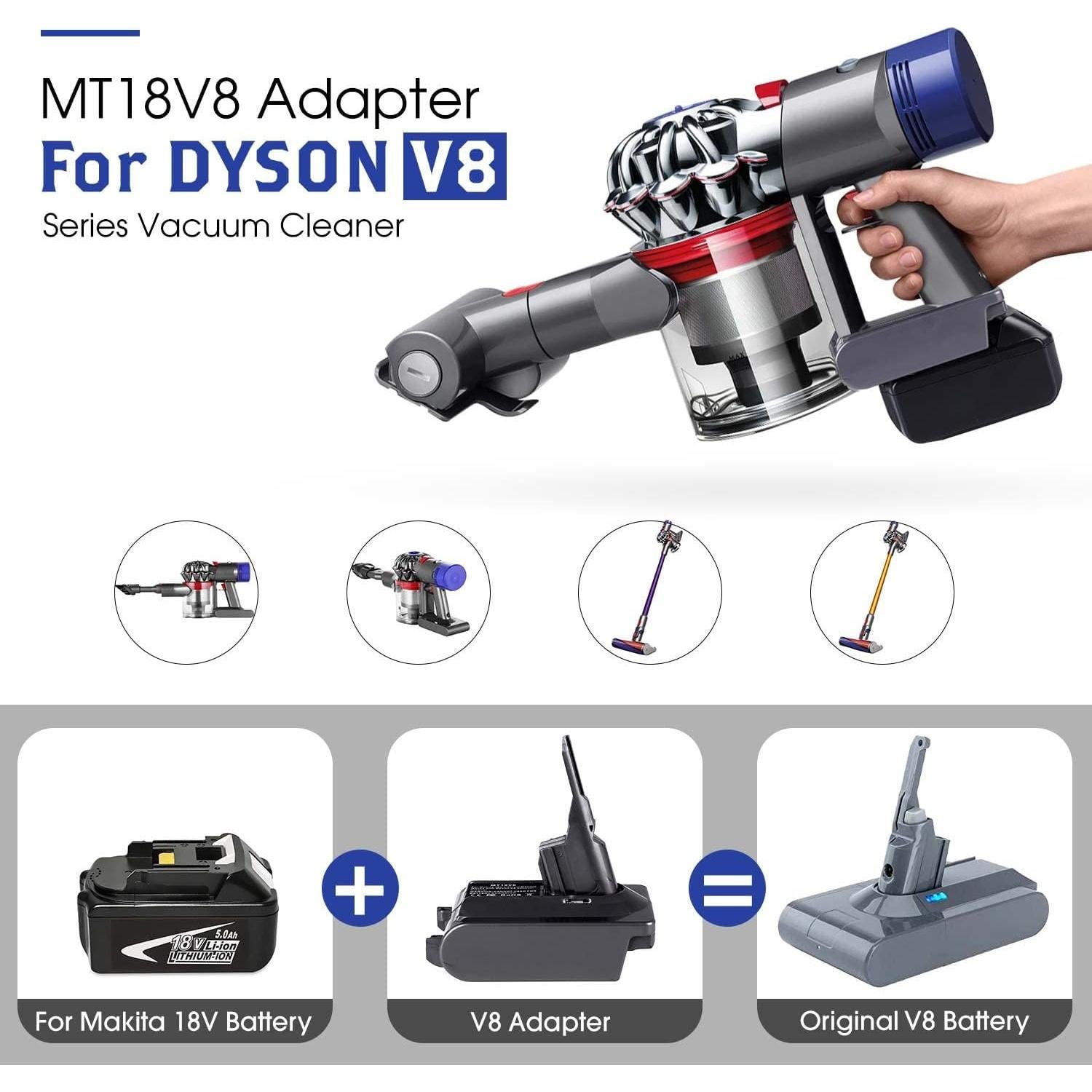 Adaptador de Batería para Aspiradora Dyson V7 V8 - TPDL