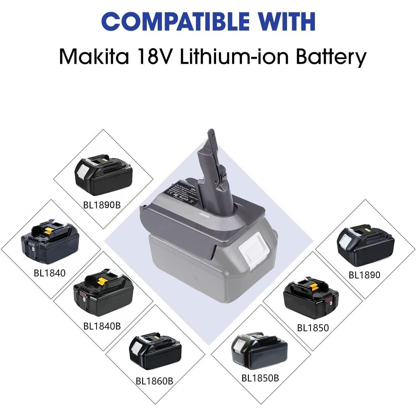 Adaptador de Batería para Aspiradora Dyson V7 V8 - TPDL