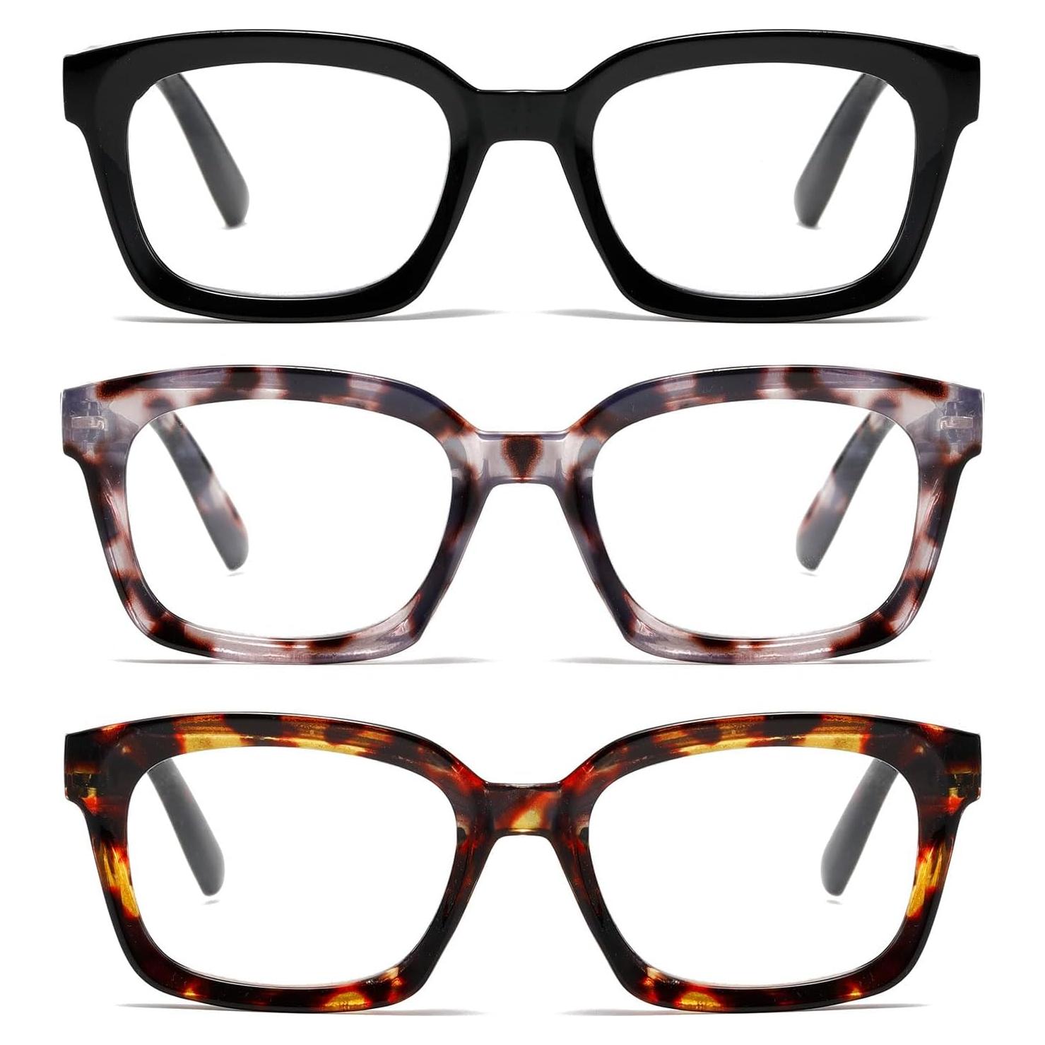 Paquete de 3 Gafas de Lectura Mujeres +2.5 Bloqueo Luz Azul