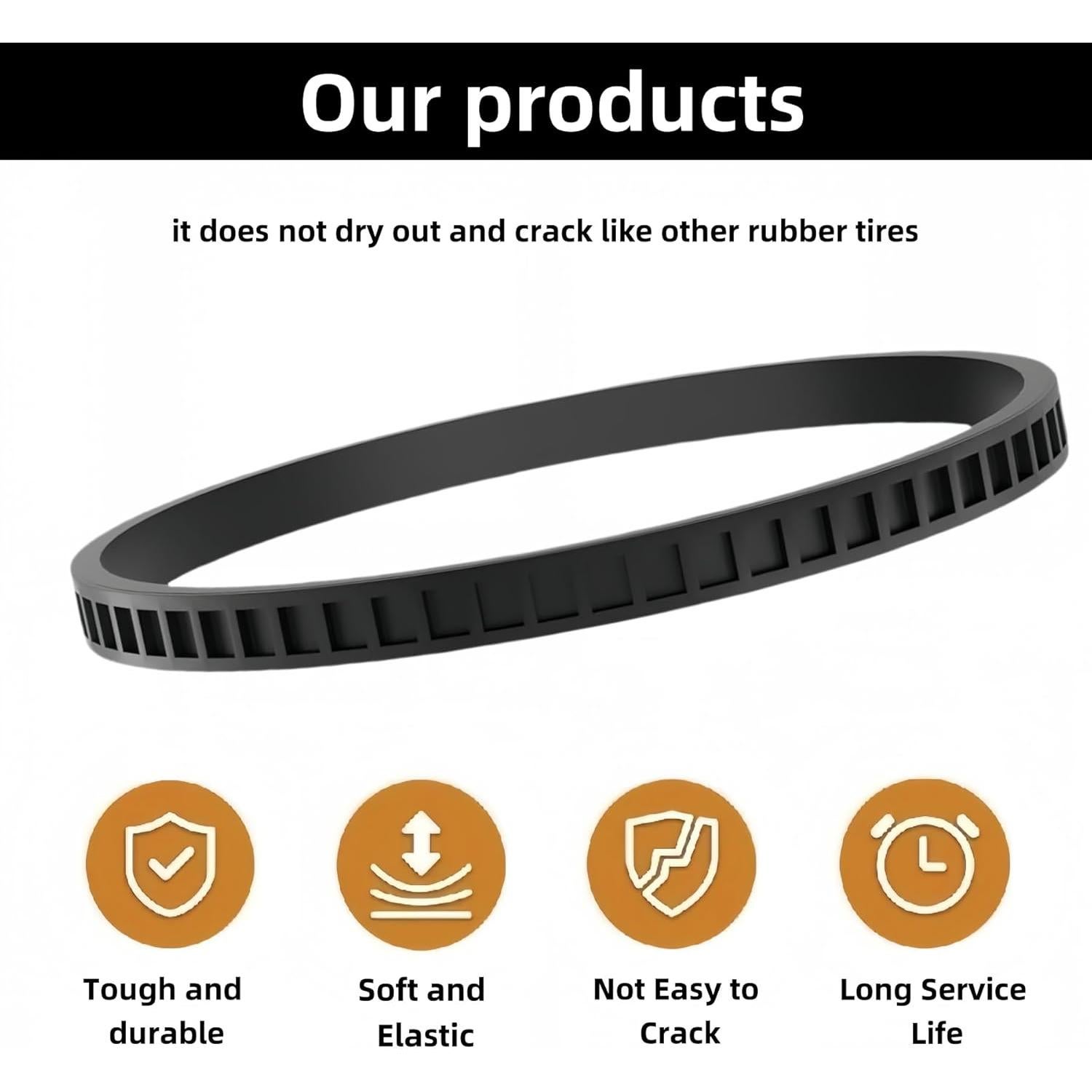 6 Neumáticos de Reemplazo AXYUADA 45-69-0010 para Sierra de Banda