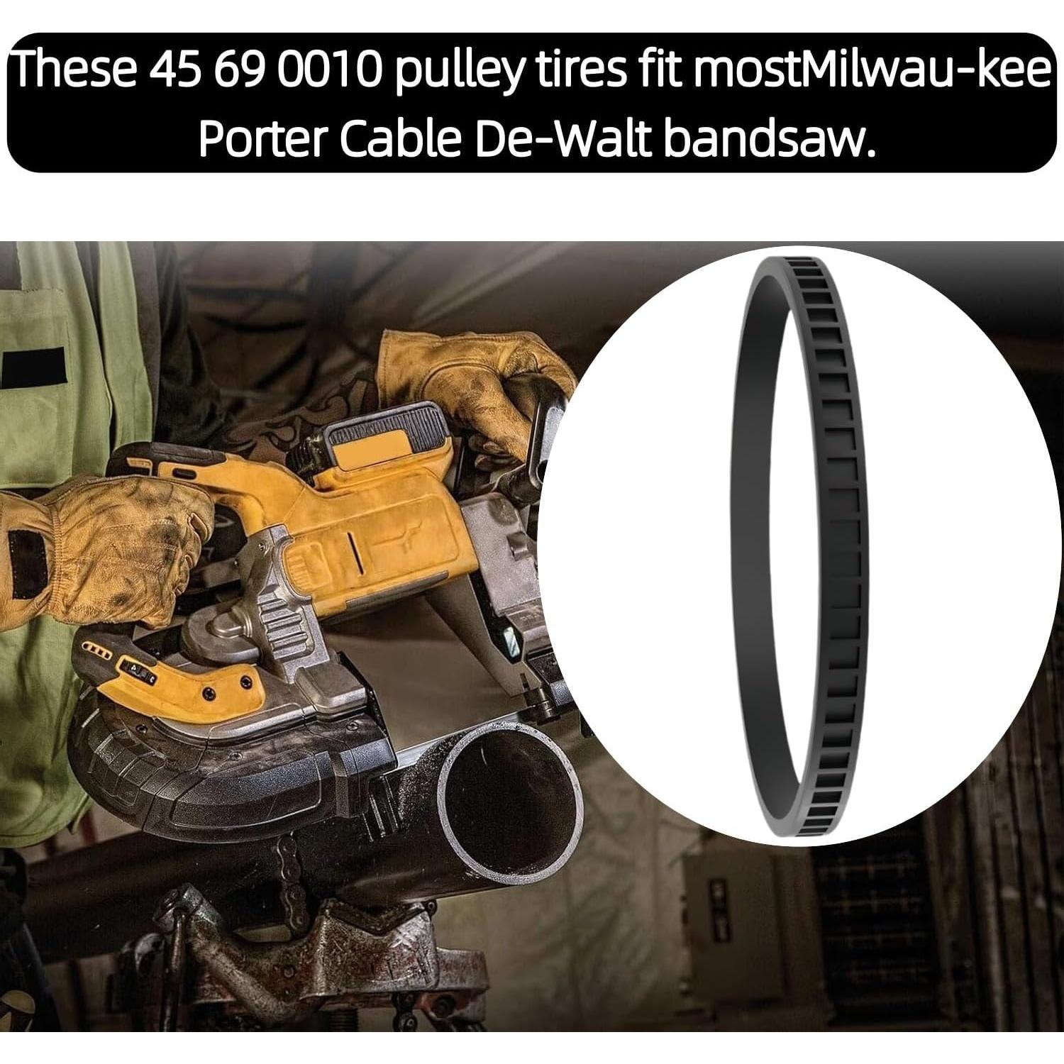 6 Neumáticos de Reemplazo AXYUADA 45-69-0010 para Sierra de Banda