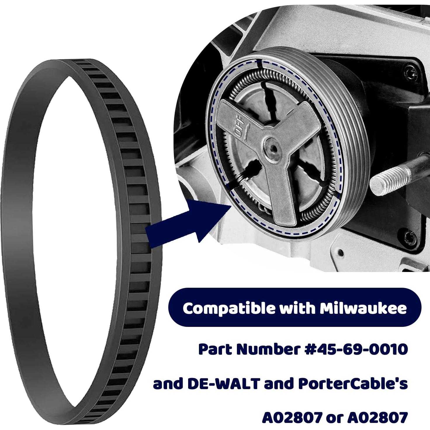 4 Reemplazos Neumáticos Polea Sierra Banda Milwaukee 6225-6238